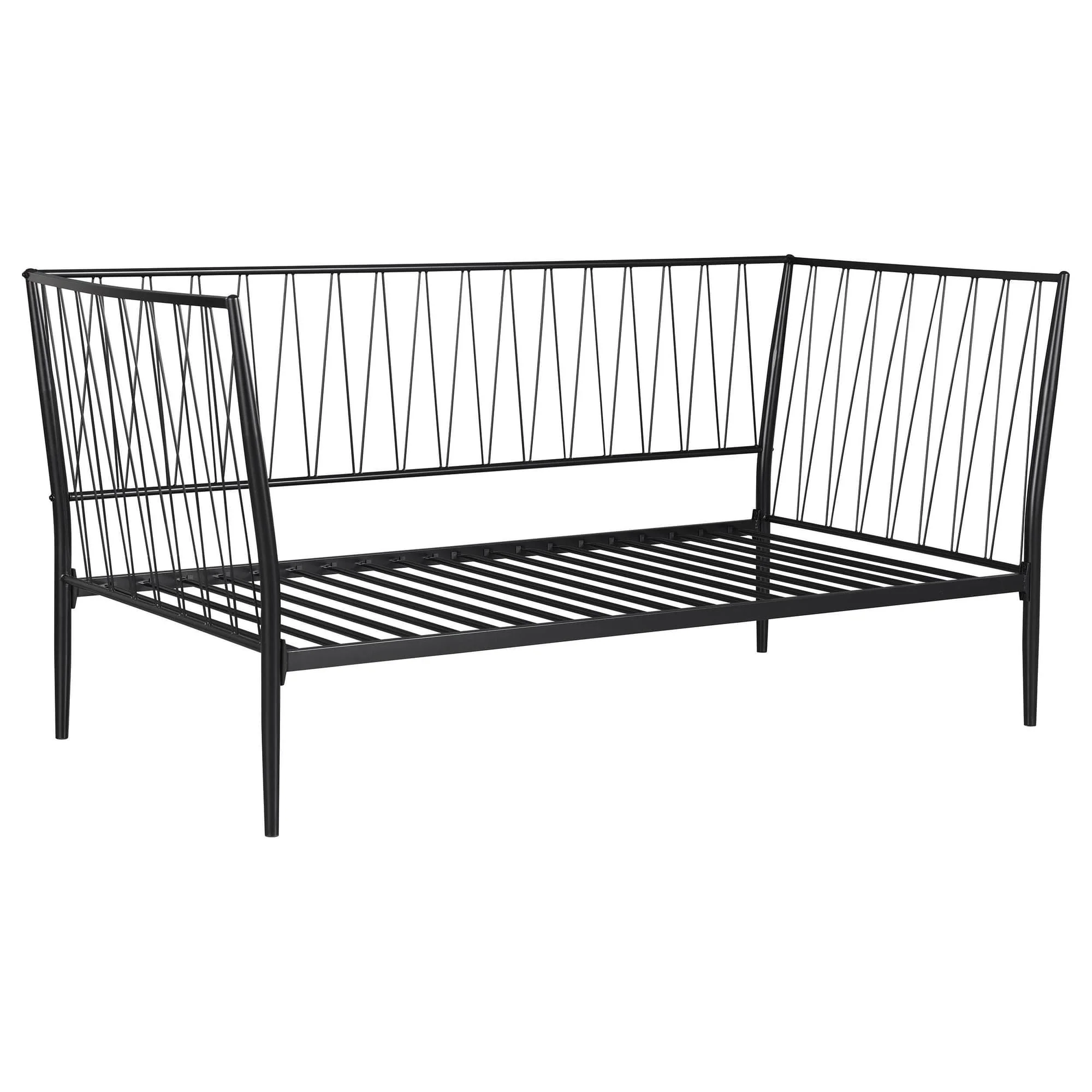 Richland Metal Twin Daybed Bed Frame Matte Black - Image 1