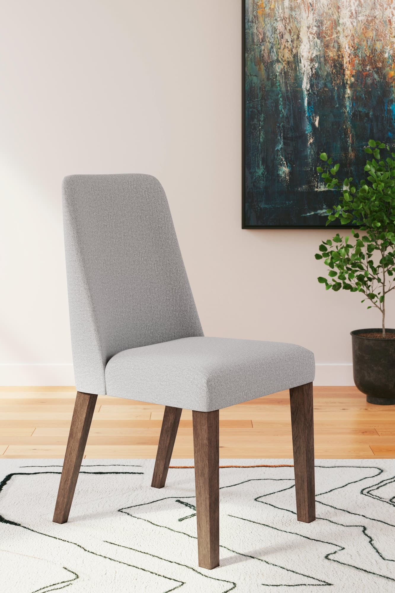 Lyncott Gray Brown Dining Chair - Image 1