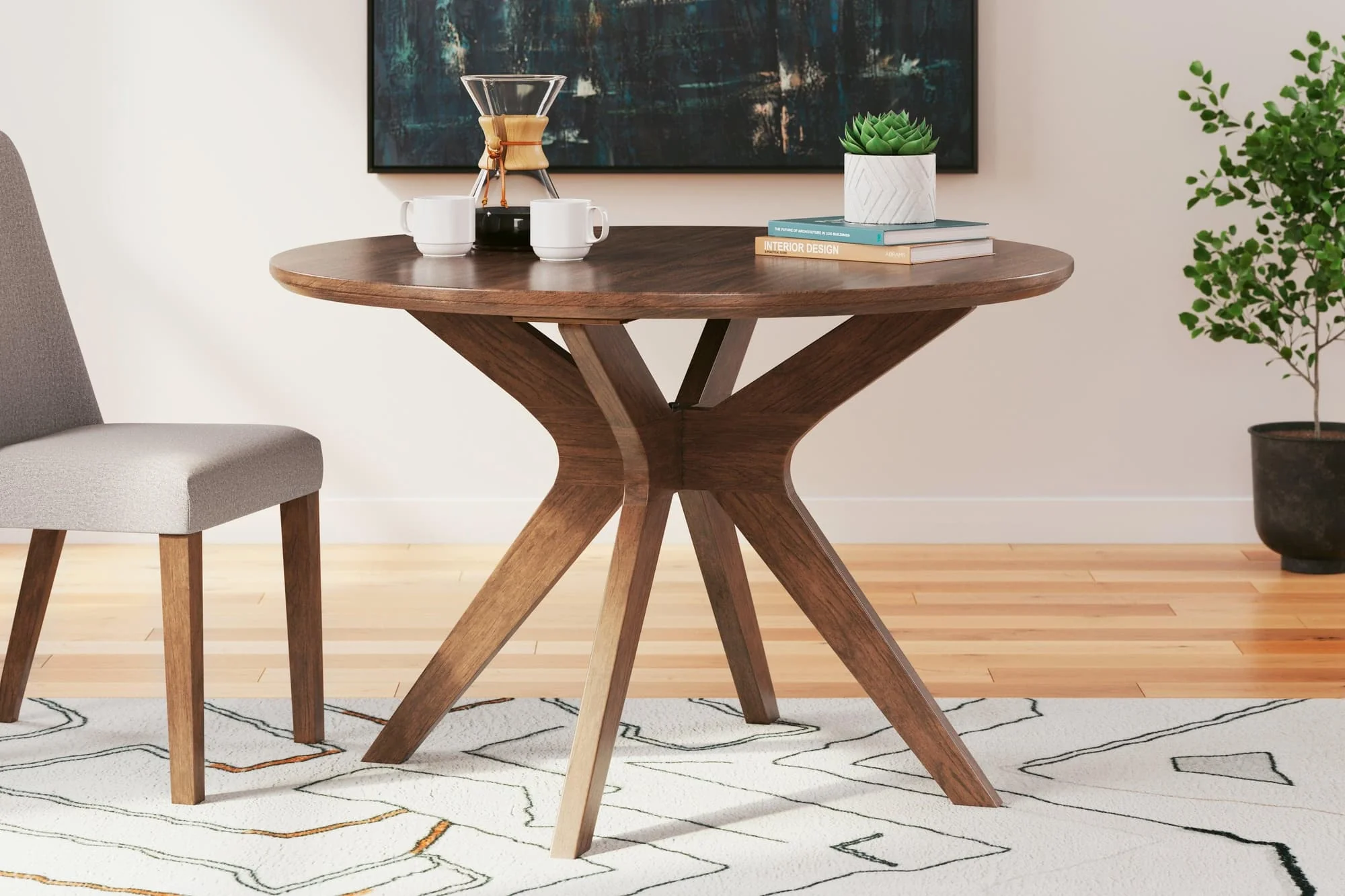 Lyncott Brown Dining Table - Image 1