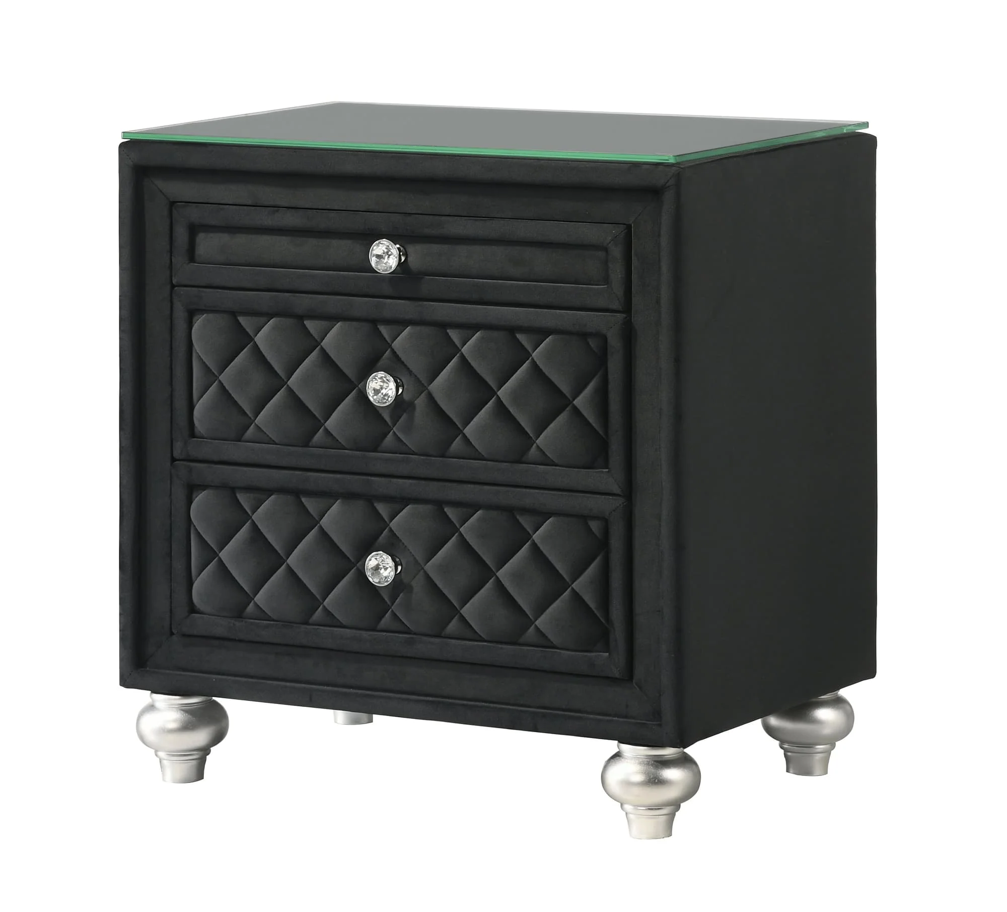 Cameo Black Nightstand - Image 1