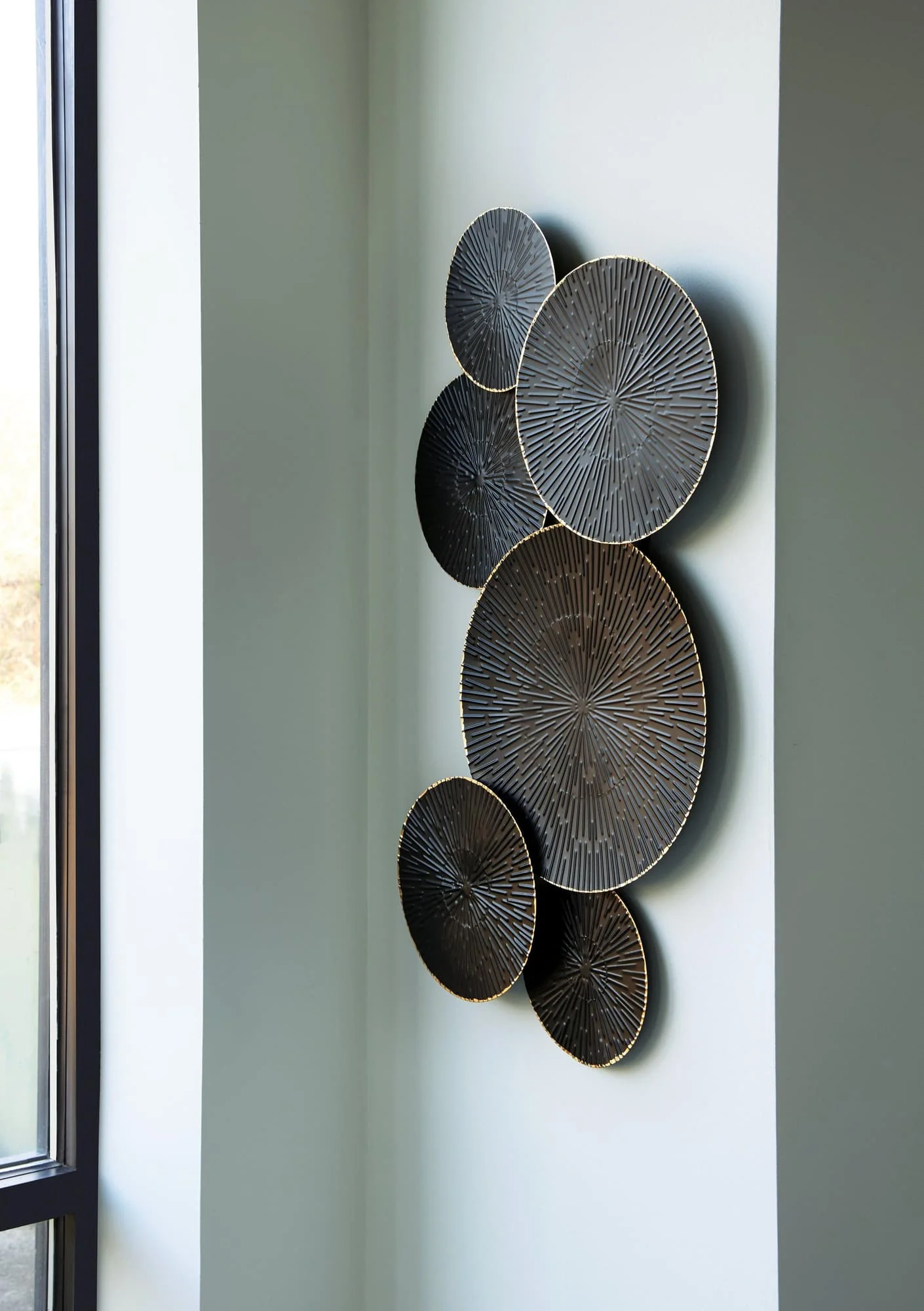 Rhetlen Black Gold Finish Wall Decor