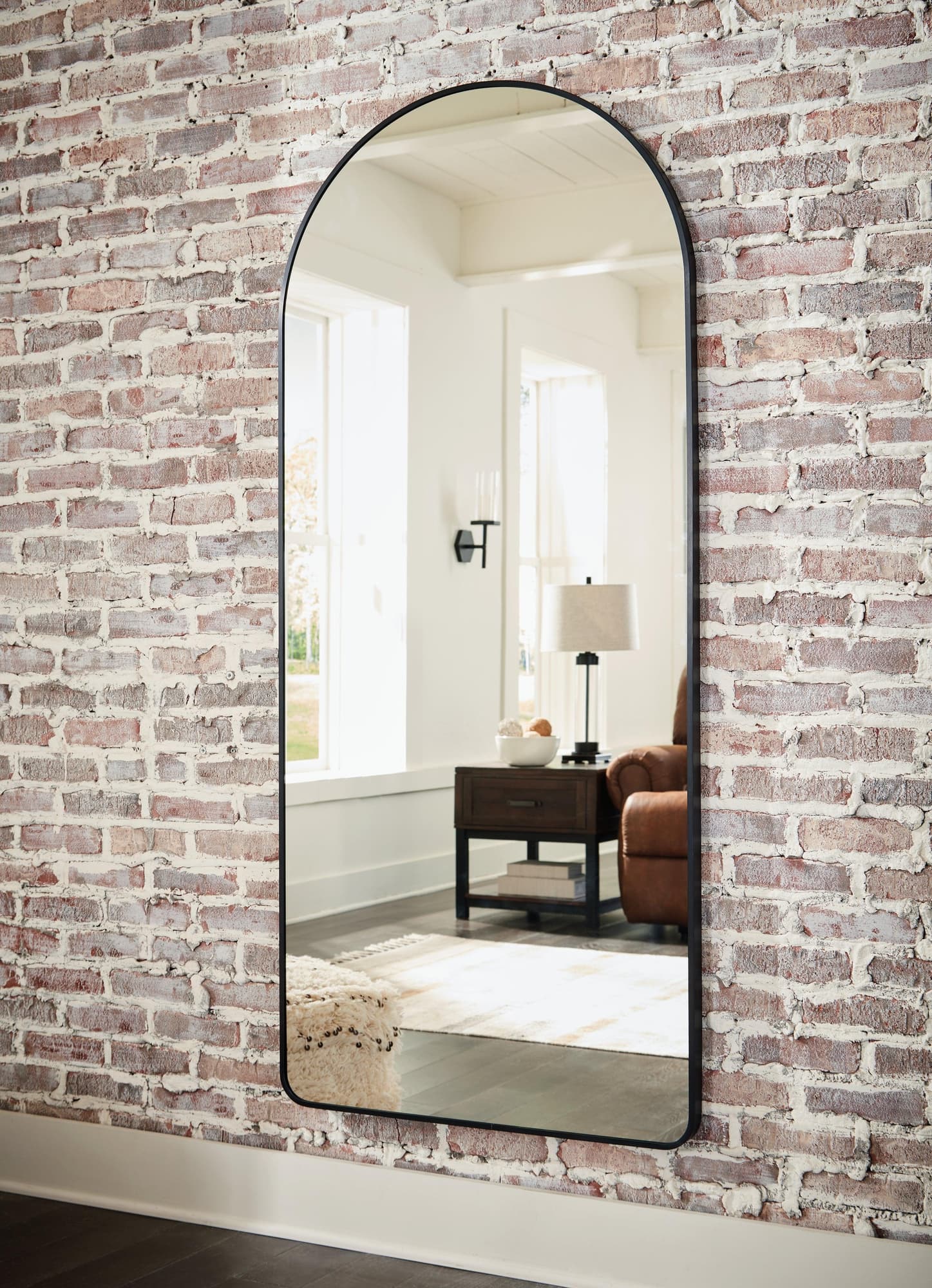 Sethall Black Floor Mirror - Image 1