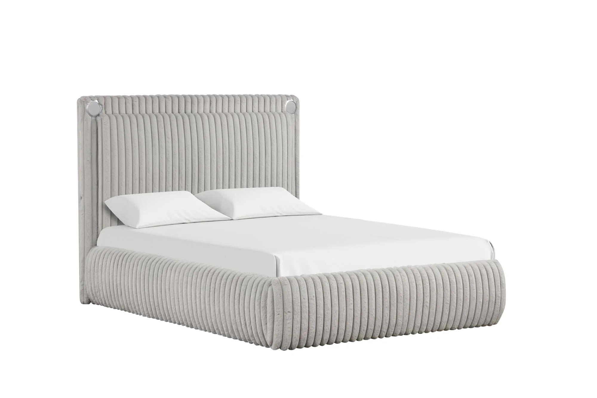 Diana Gray Platform King Bed - Image 1