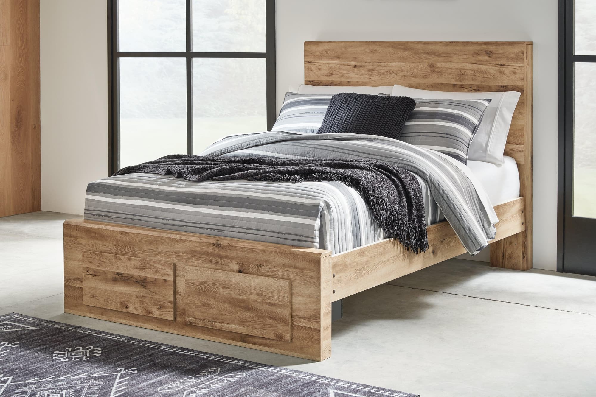 Hyanna Tan Full Panel Storage Bed - Image 1