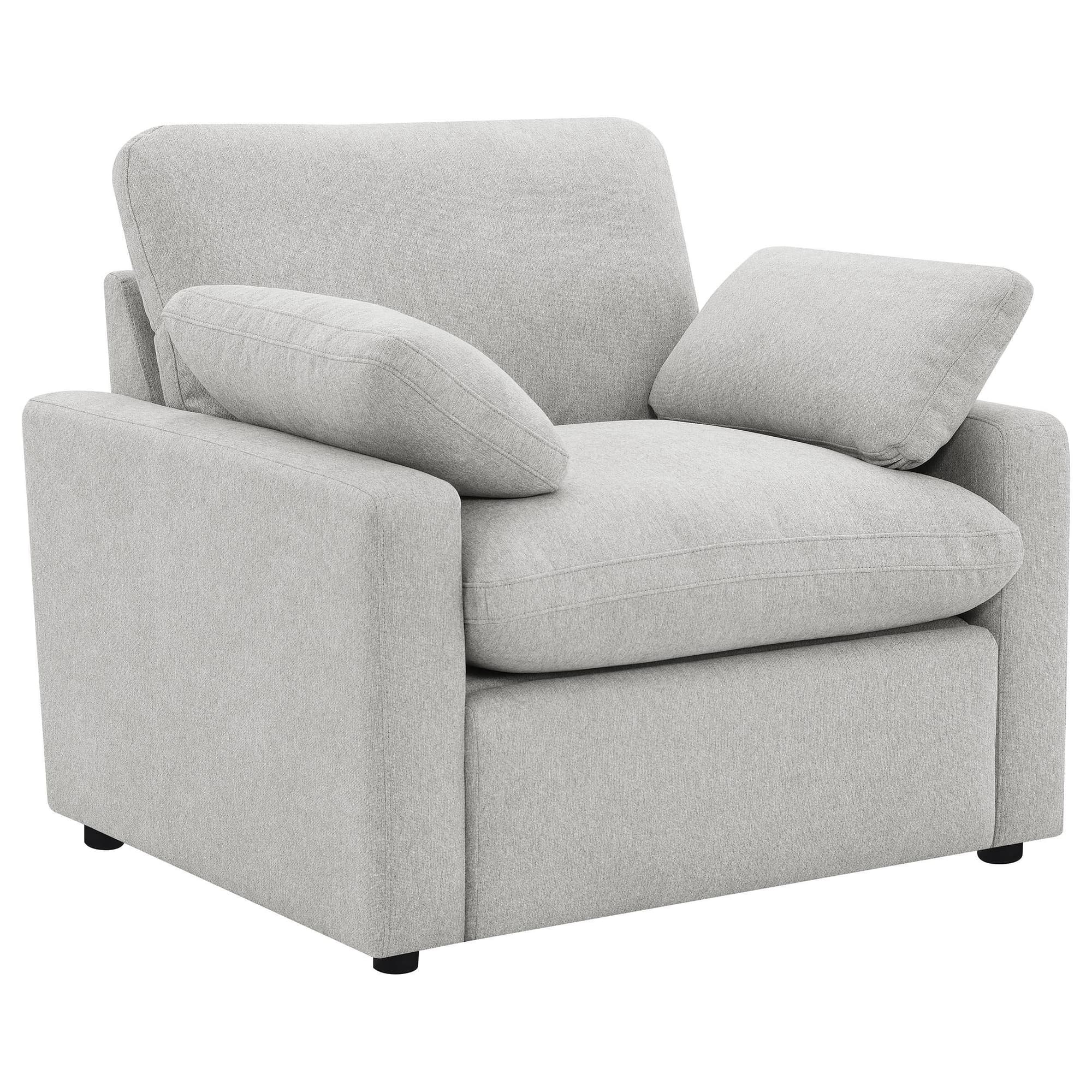 Collins Upholstered Power Recliner Chair Grey - Image 1