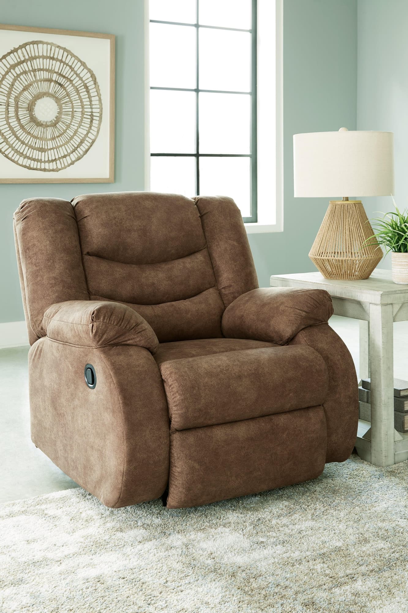 Partymate Brindle Faux Leather Recliner - Image 1