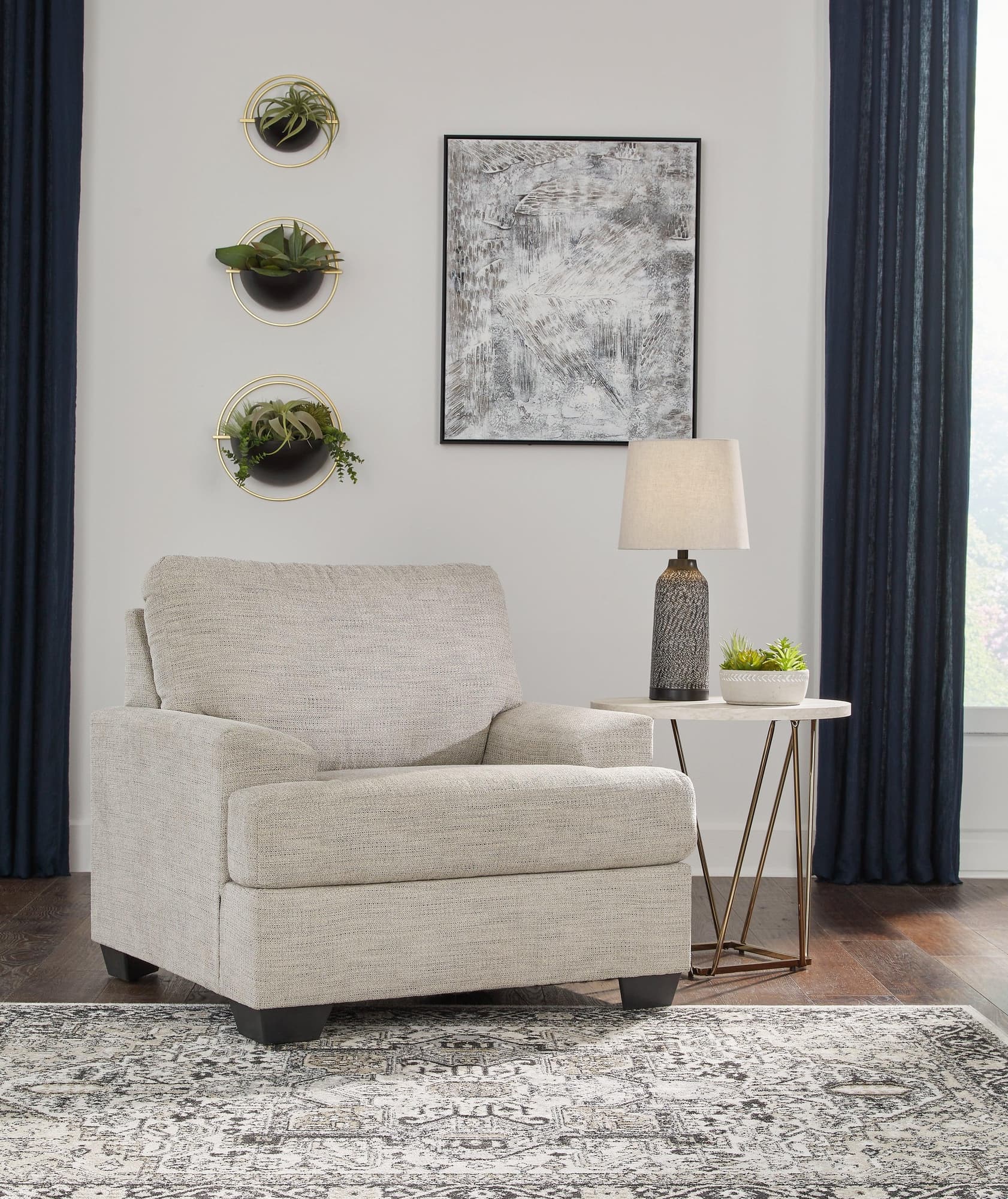 Vayda Pebble Chenille Chair - Image 1