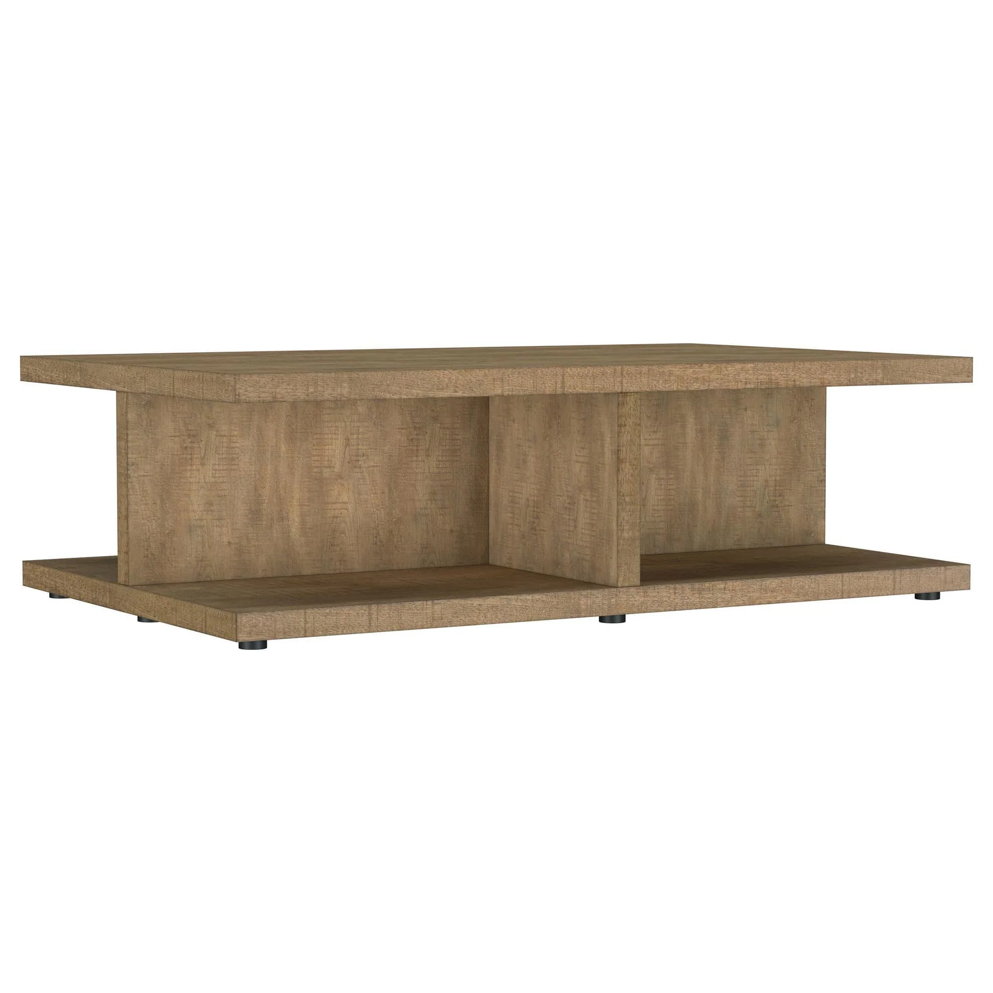Cortona Square Engineered Wood Cocktail Coffee Table Mango - Image 1