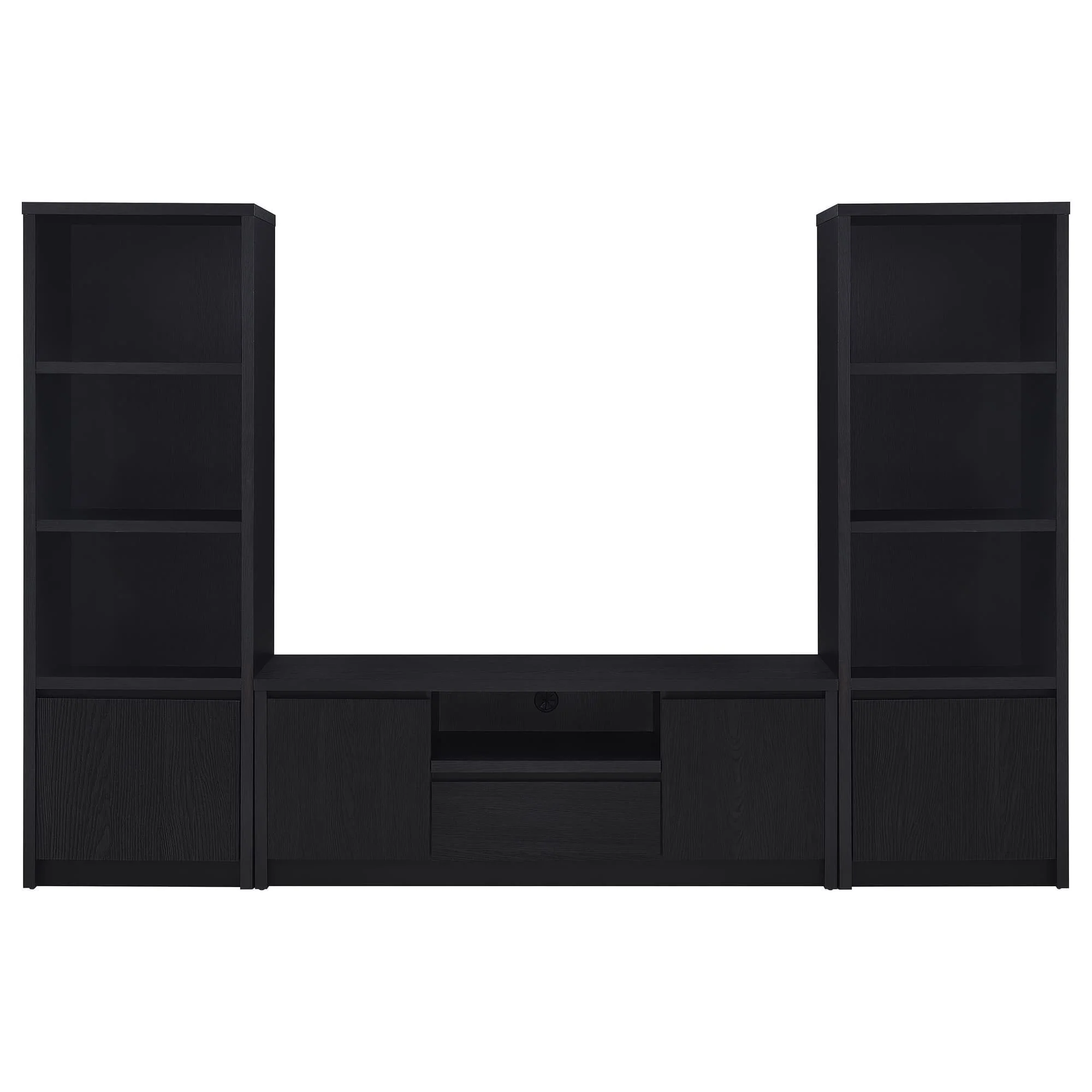 Winfield 3-piece Entertainment Center 60-inch TV Stand Black