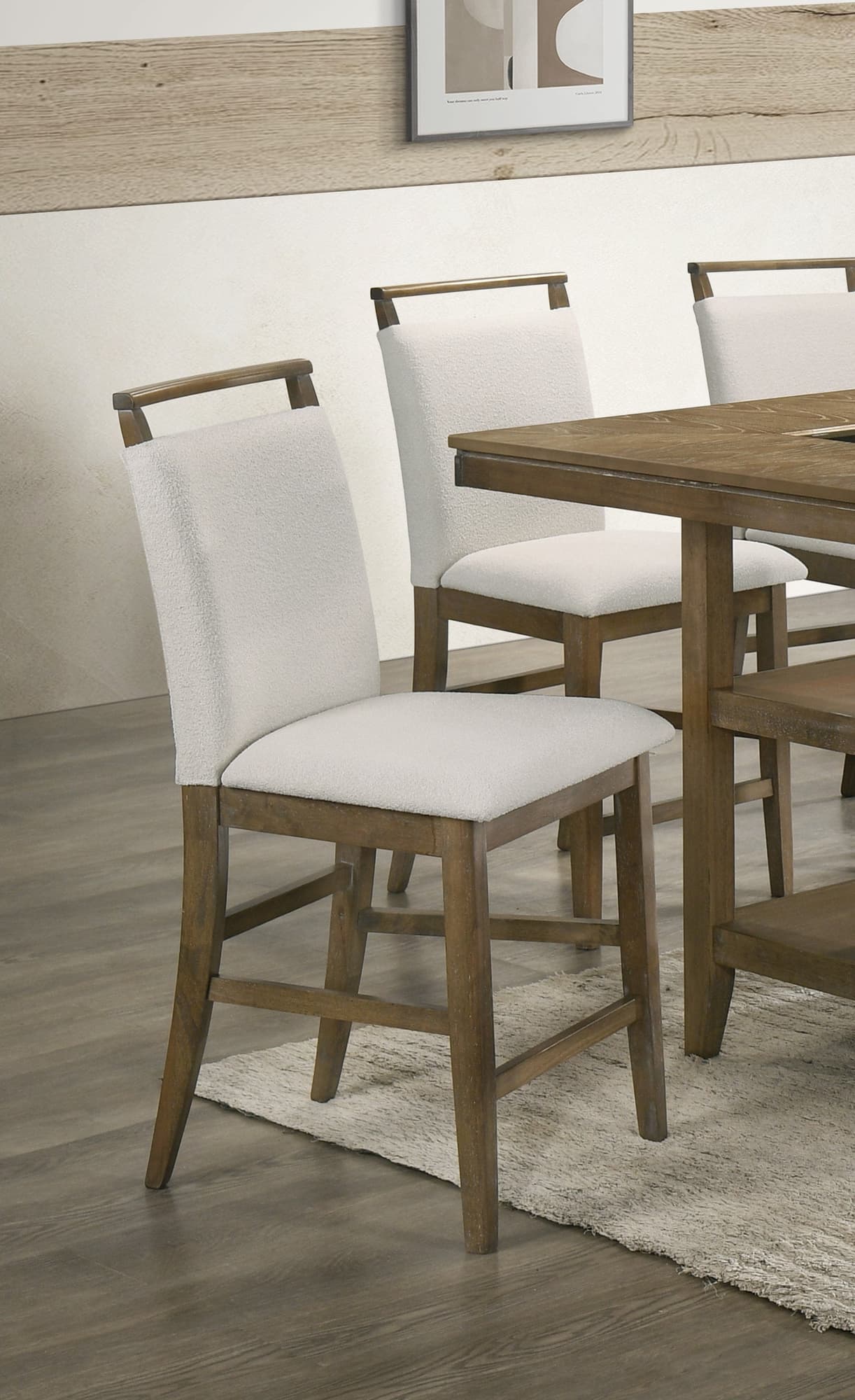 Tommy White Brown Dining Chair - Image 1