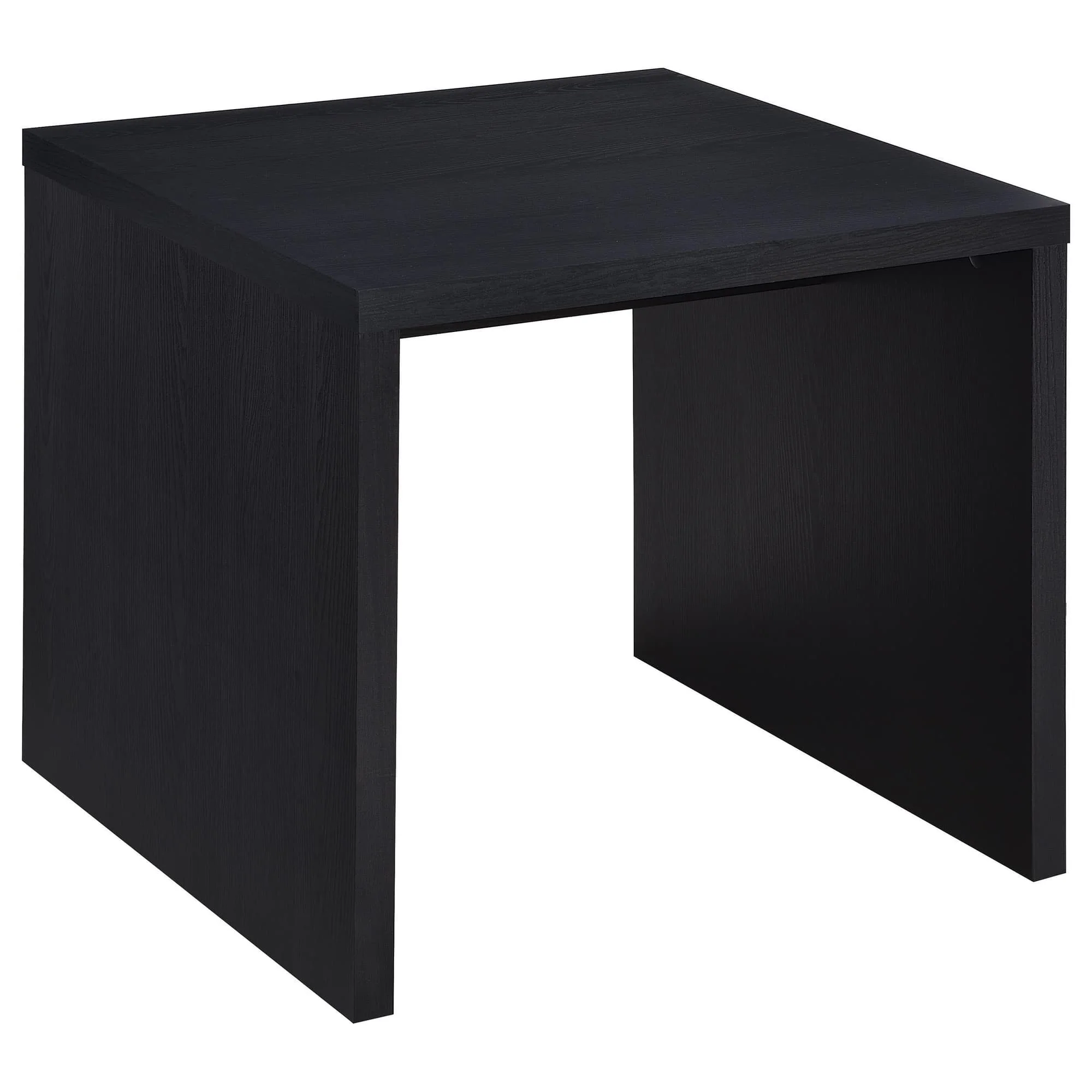Knapp Engineered Wood Square Side End Table Black - Image 1