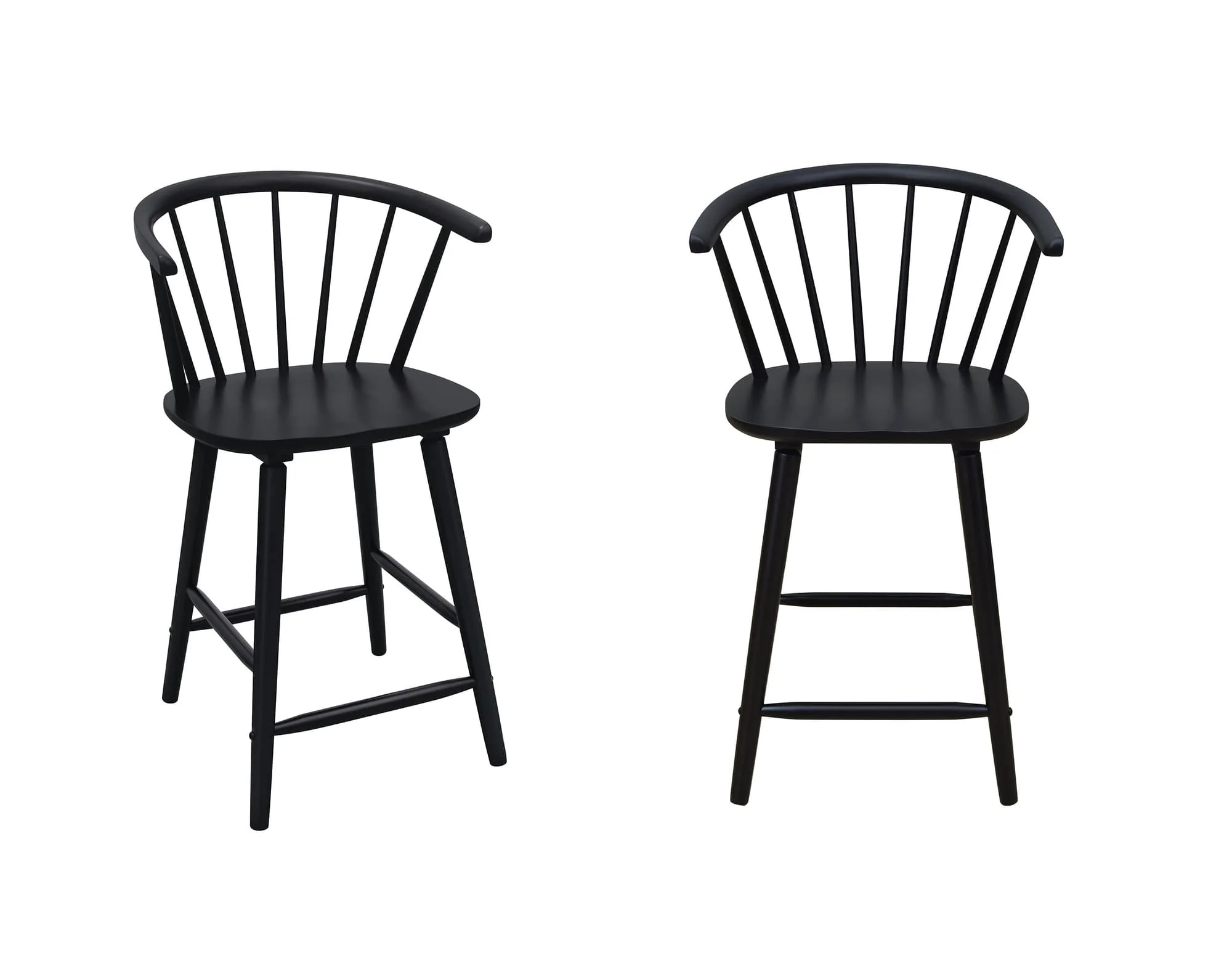Janna Black Counter Height Barstool - Image 1