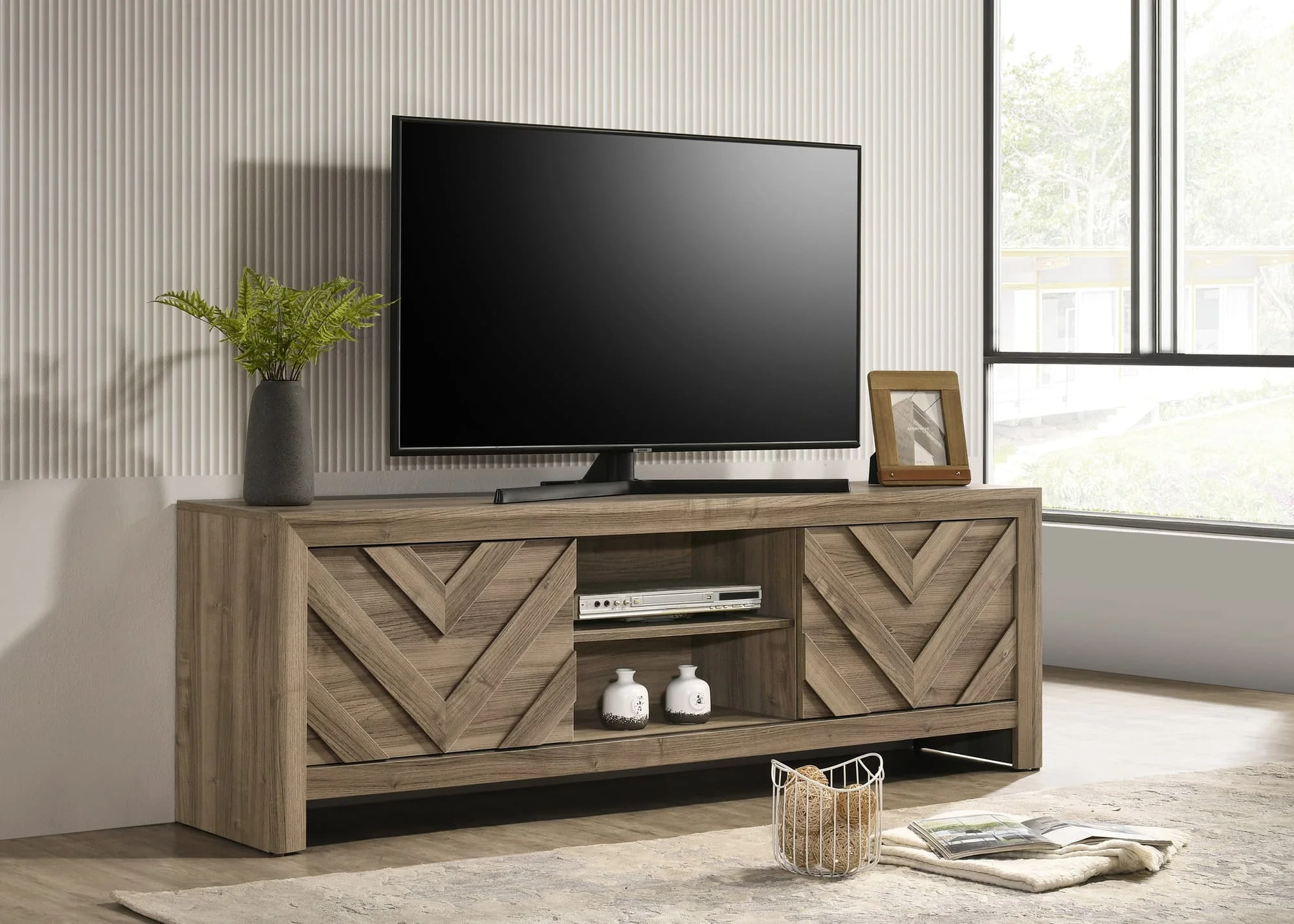 Valor Light Brown TV Stand