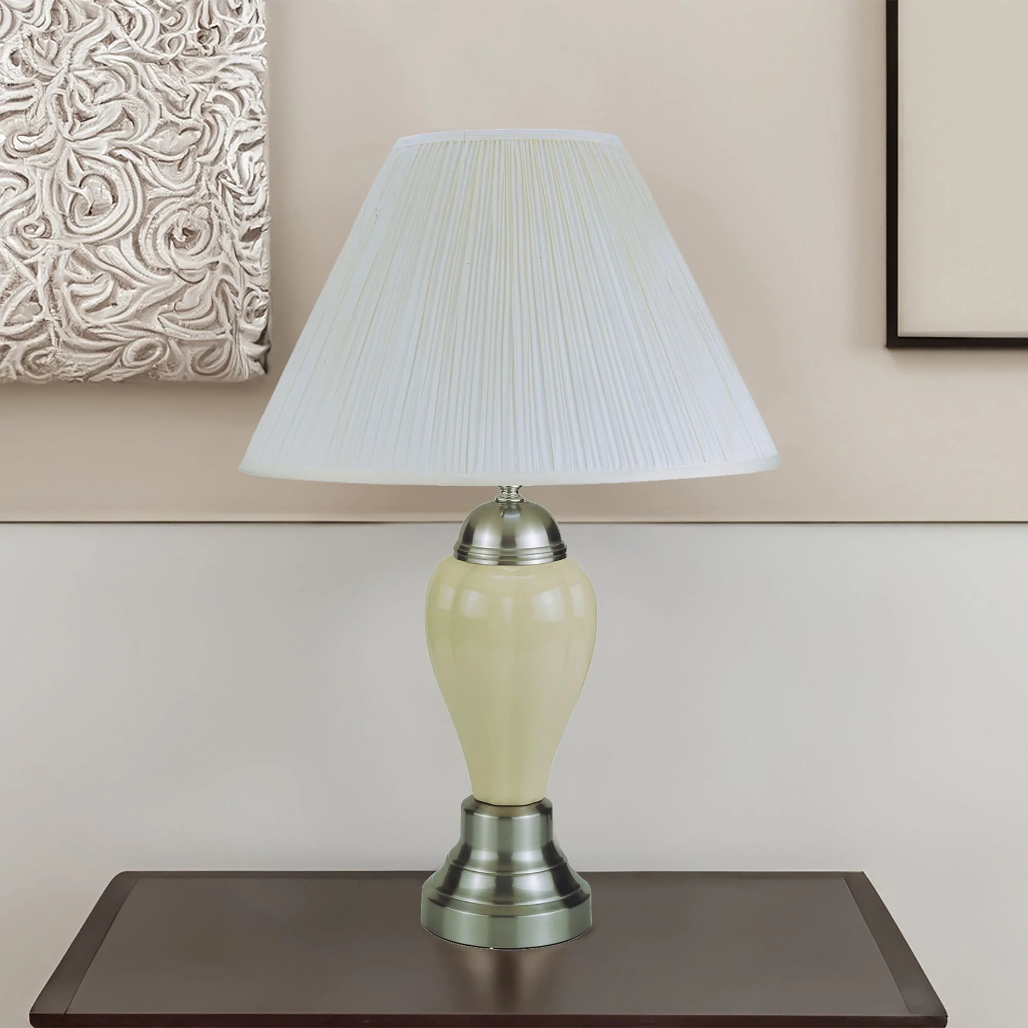 Porcelain Ivory Lamp - Image 1