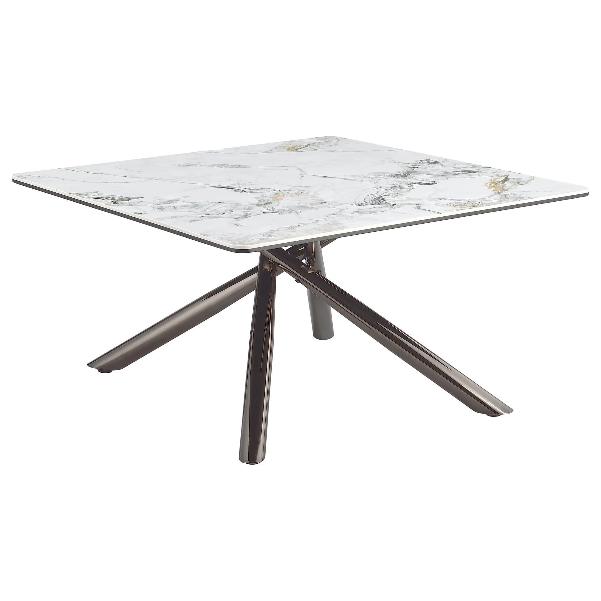 Carvell Square Sintered Stone Top Coffee Table Mirage White - Image 1