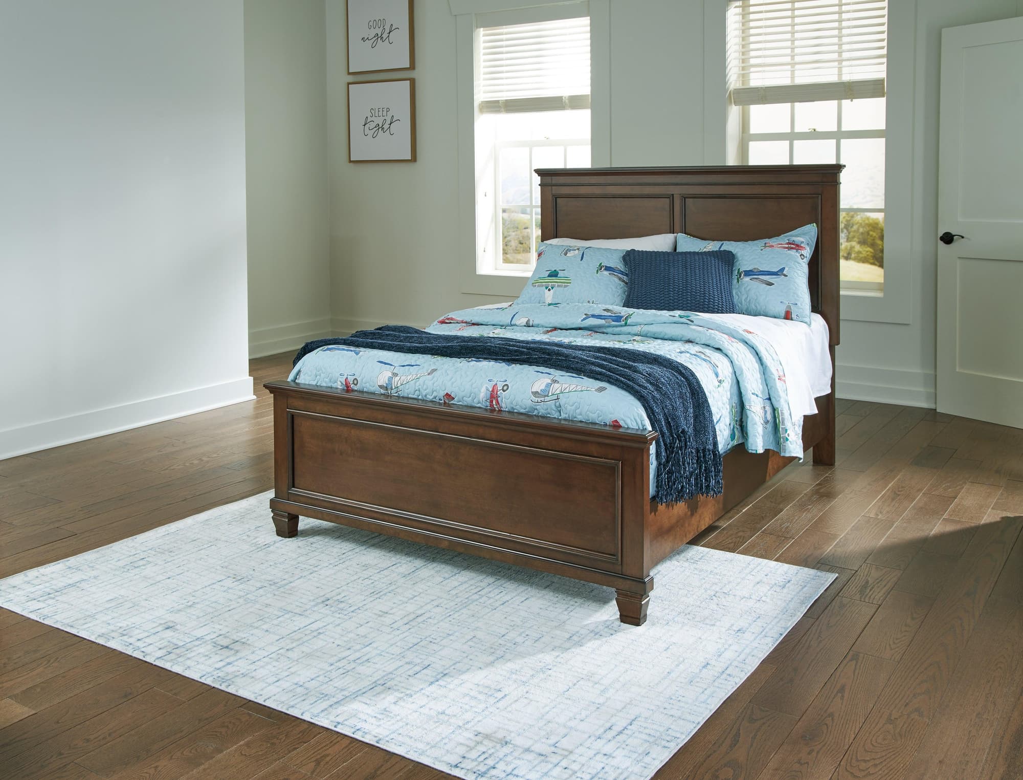 Danabrin Brown Full Panel Bed - Image 1