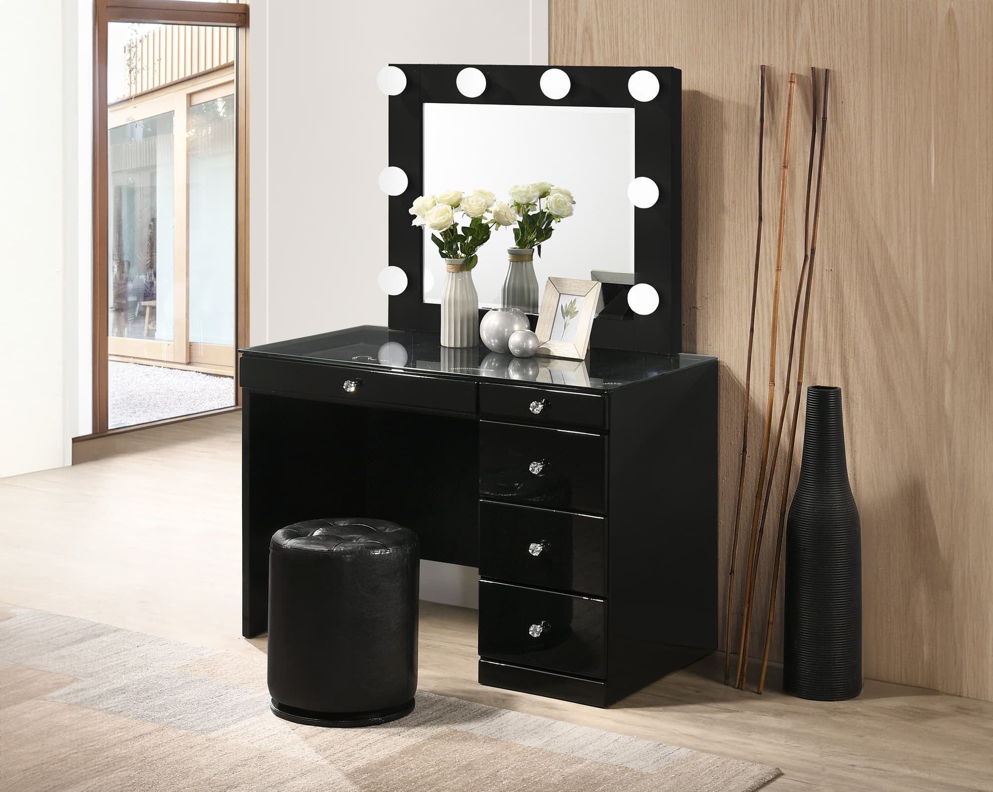 Morgan Luxo Black Vanity Set - Image 1