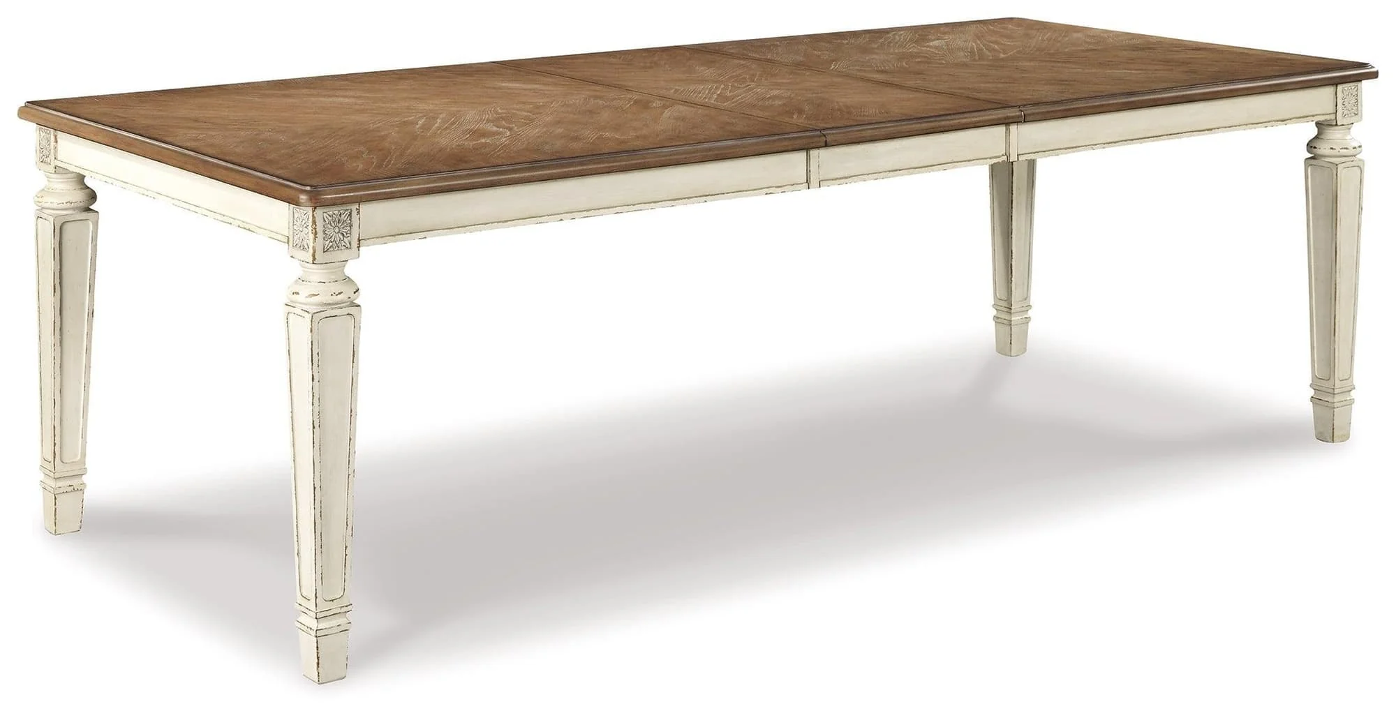 Realyn Chipped White Dining Extension Table - Image 1