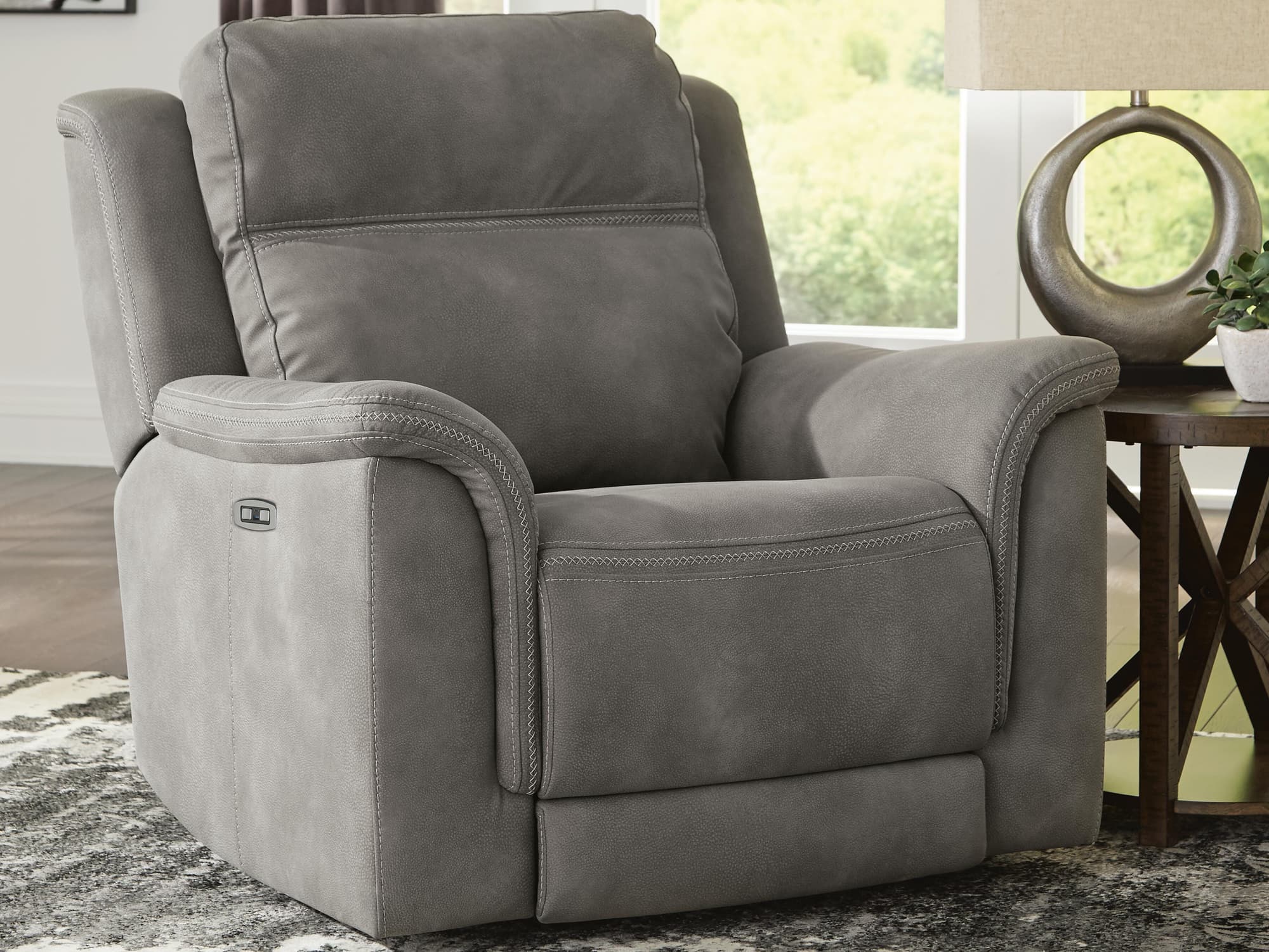 Next-Gen Durapella Slate Microfiber Power Recliner - Image 1