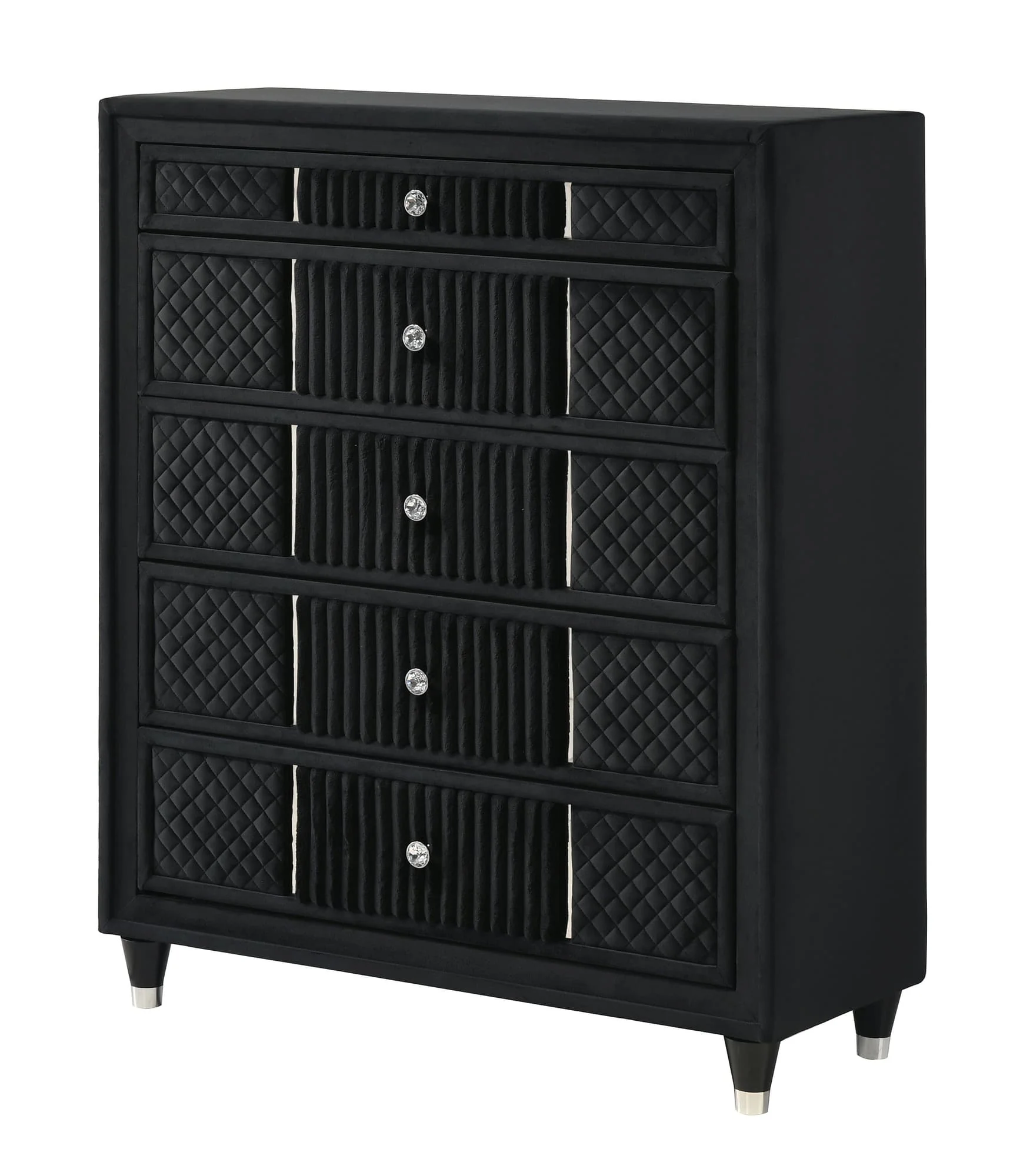 Armany Black Upholstered Chest - Image 1