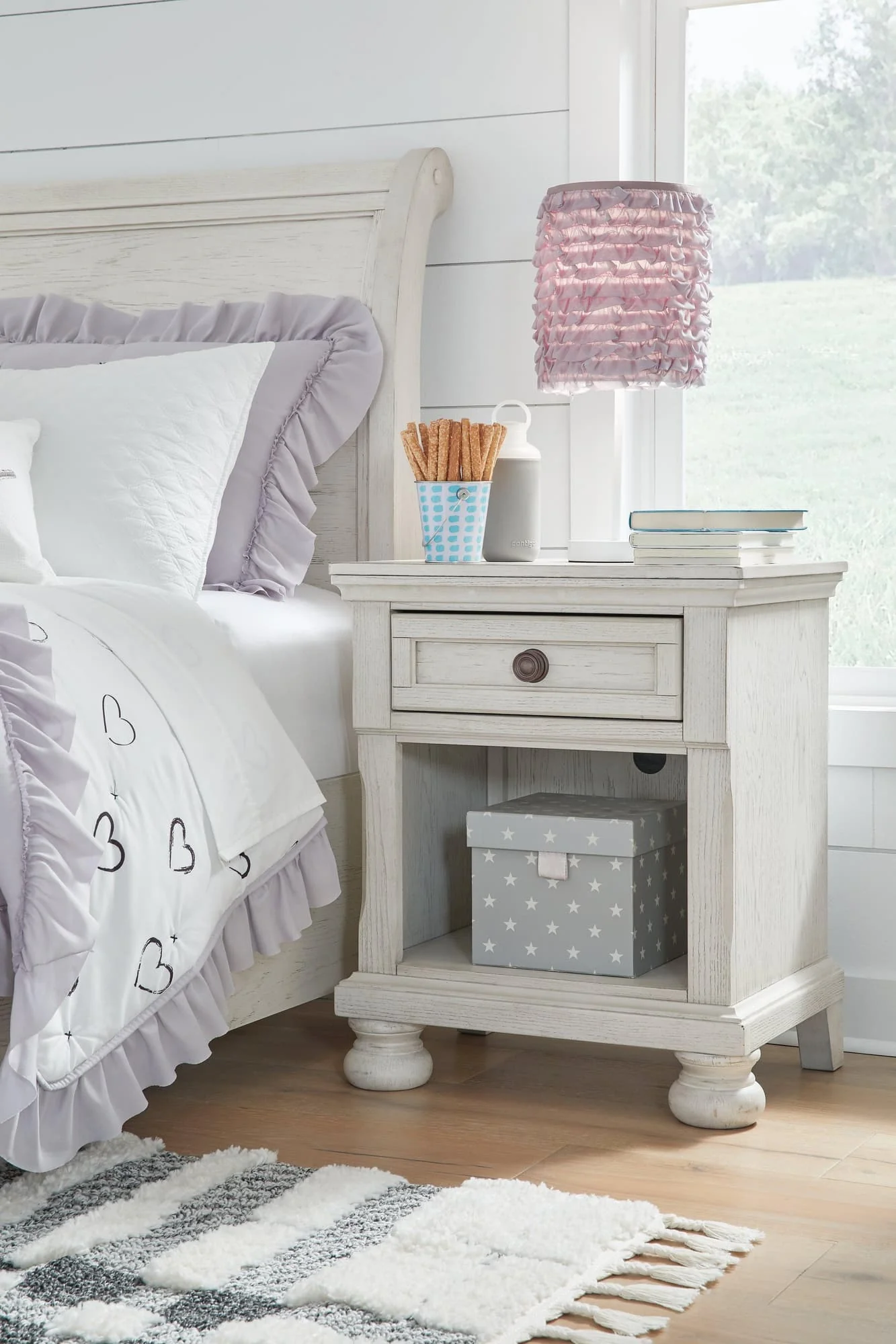 Robbinsdale Antique White Nightstand - Image 1