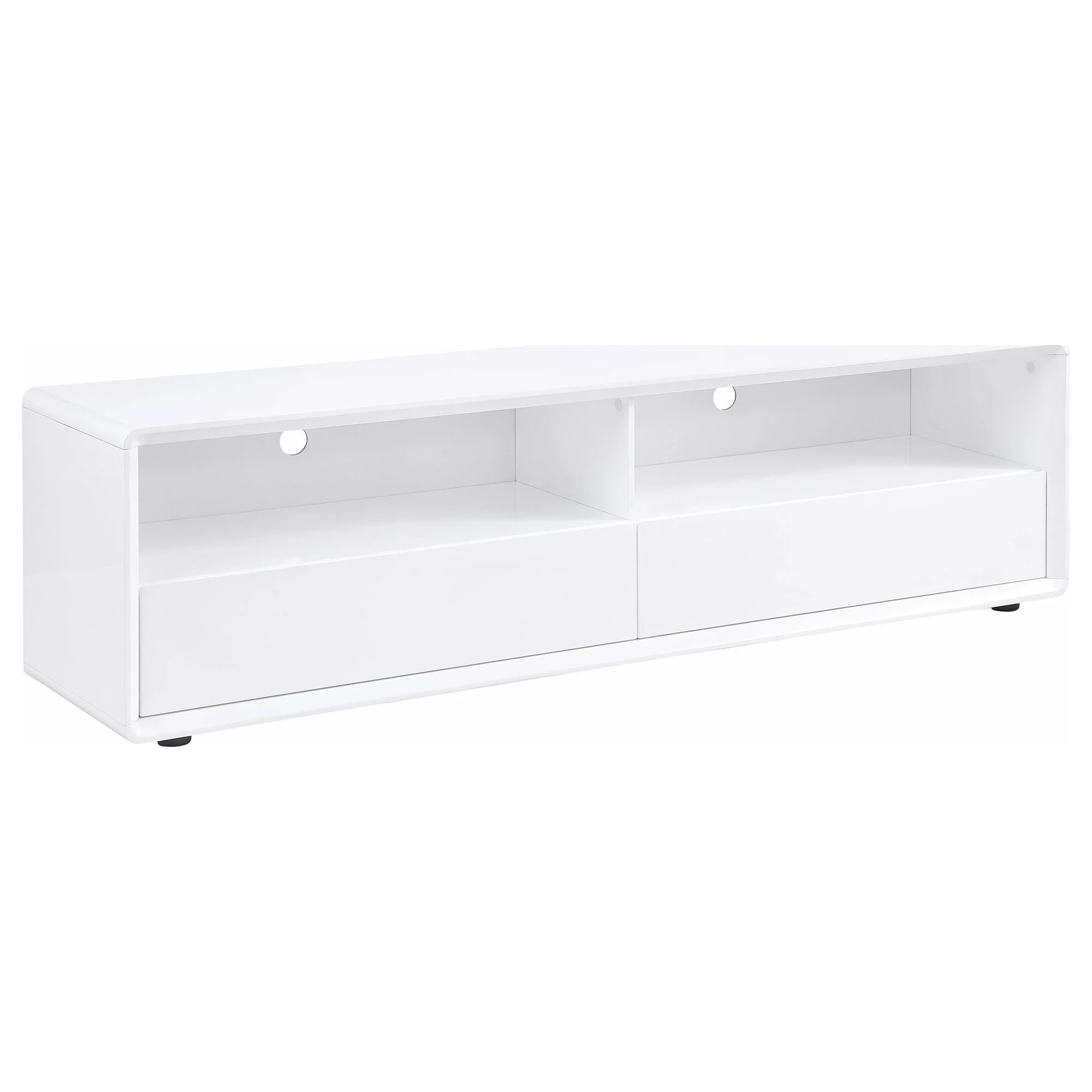 Ellice 71-inch TV Stand Media Console White - Image 1