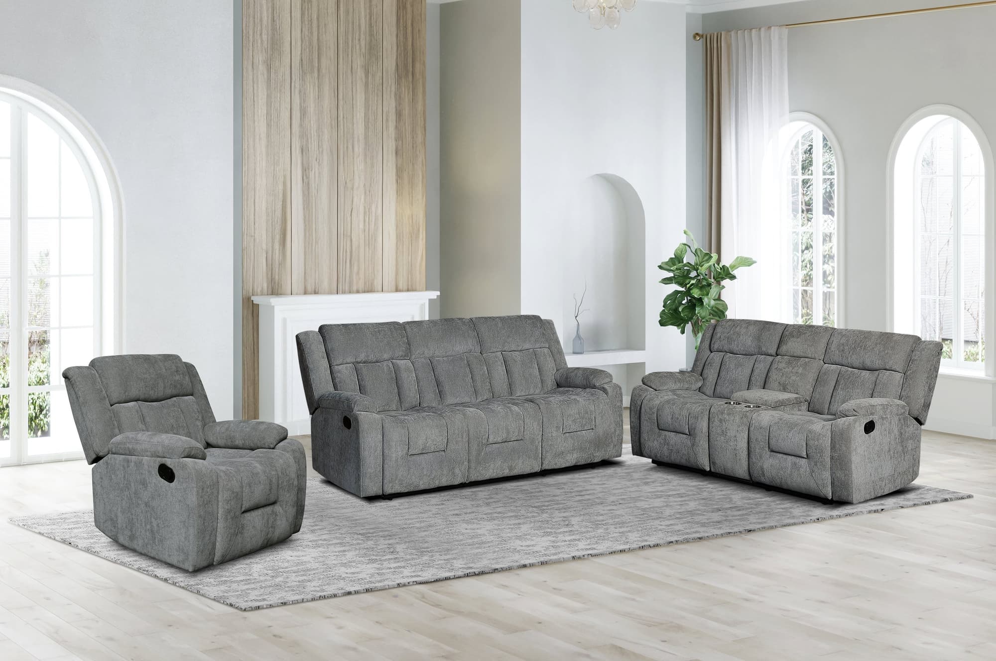 Farrah Gray 3-Piece Reclining Set - Image 1