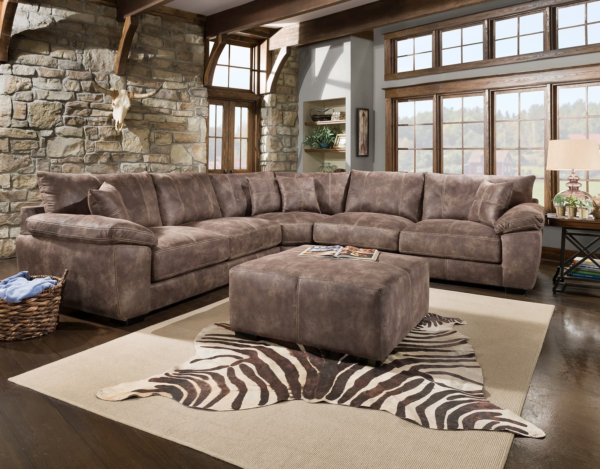 Franklin Mako Twilight Oversized Sectional with Ottoman - Image 1