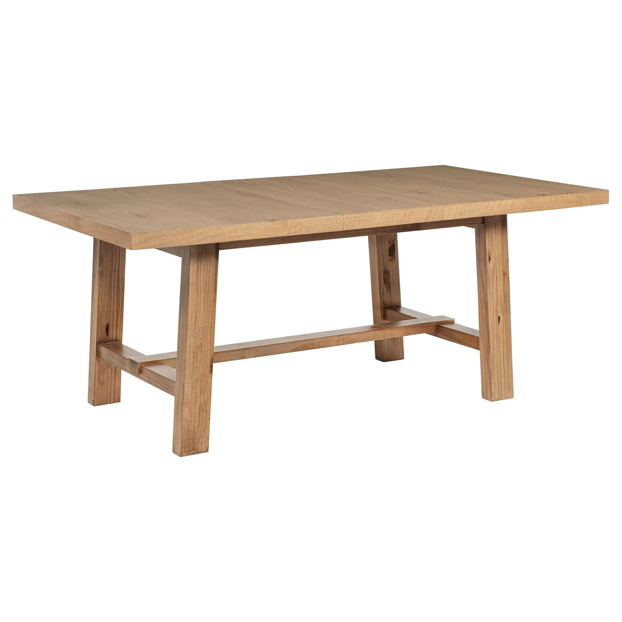 Middleton 76-inch Extension Leaf Dining Table Natural Brown - Image 1