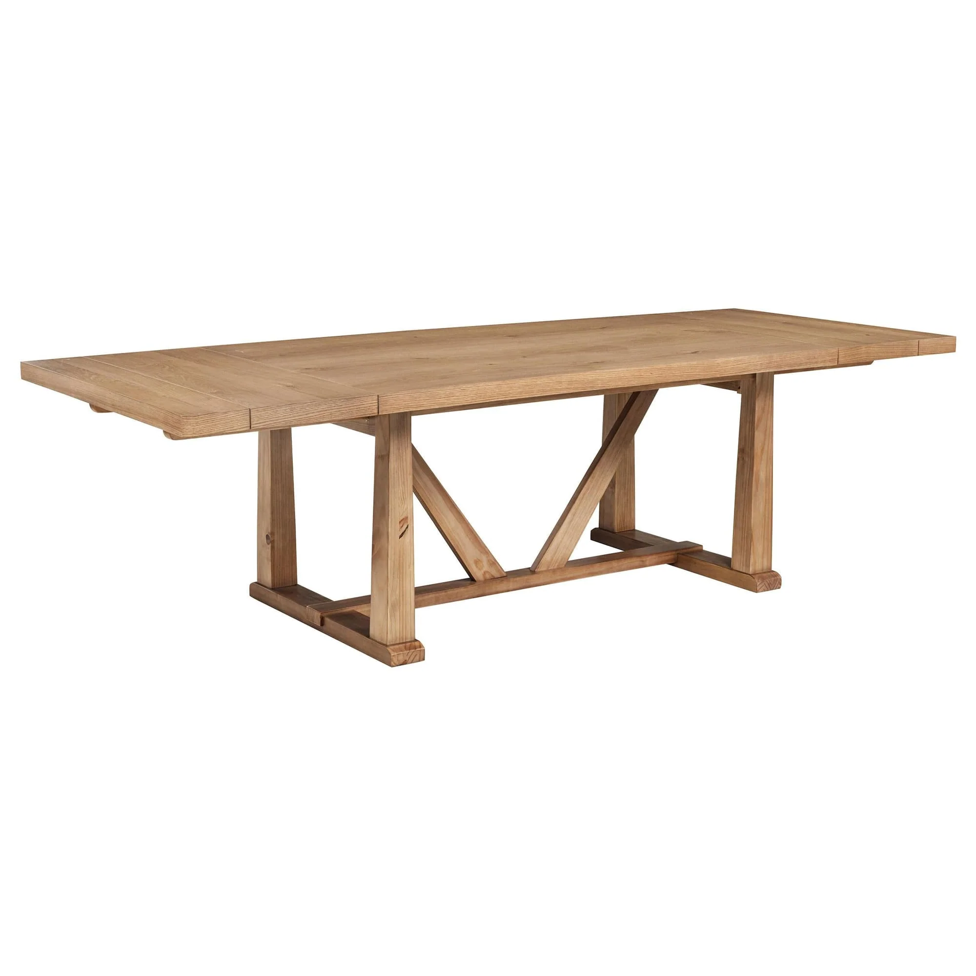 Middleton 106-inch Extension Leaf Dining Table Natural Brown - Image 1