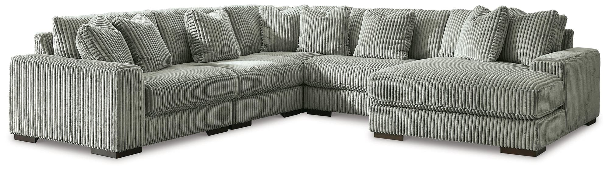 Lindyn Fog 5-Piece Sectional With Chaise - Image 1