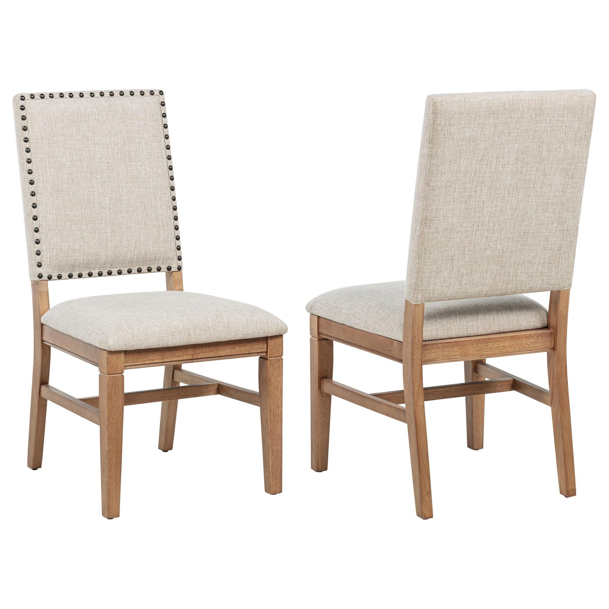 Middleton Upholstered Dining Side Chair Beige (Set of 2) - Image 1