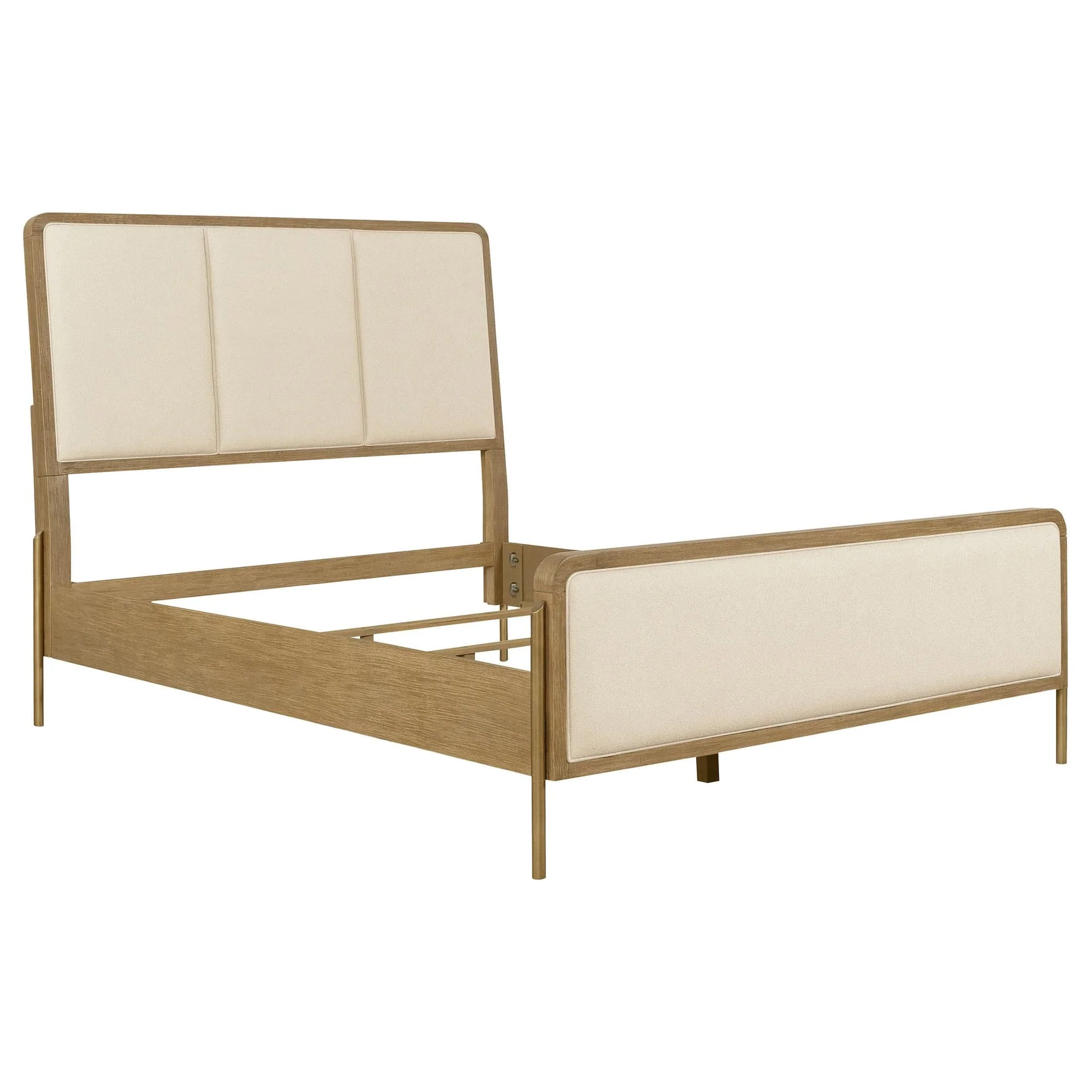 Arini 56-inch Queen Panel Bed Cream and Sand Wash - Image 1