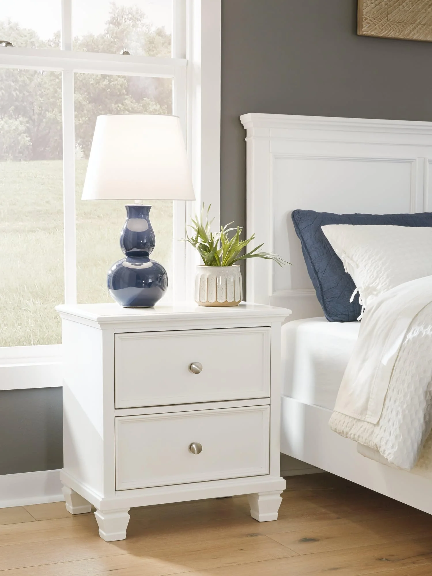 Fortman White Nightstand - Image 1