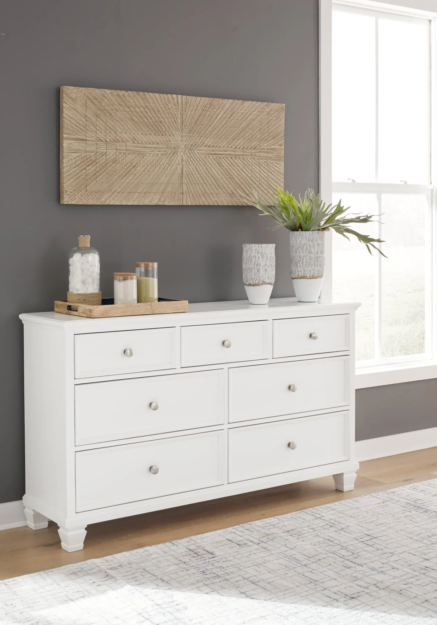 Fortman White Dresser - Image 1