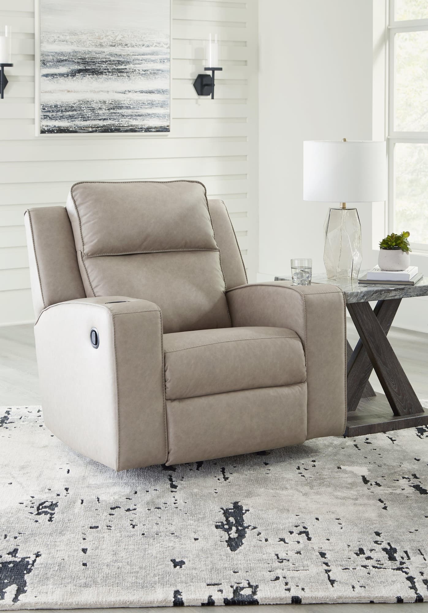 Lavenhorne Pebble Faux Leather Recliner