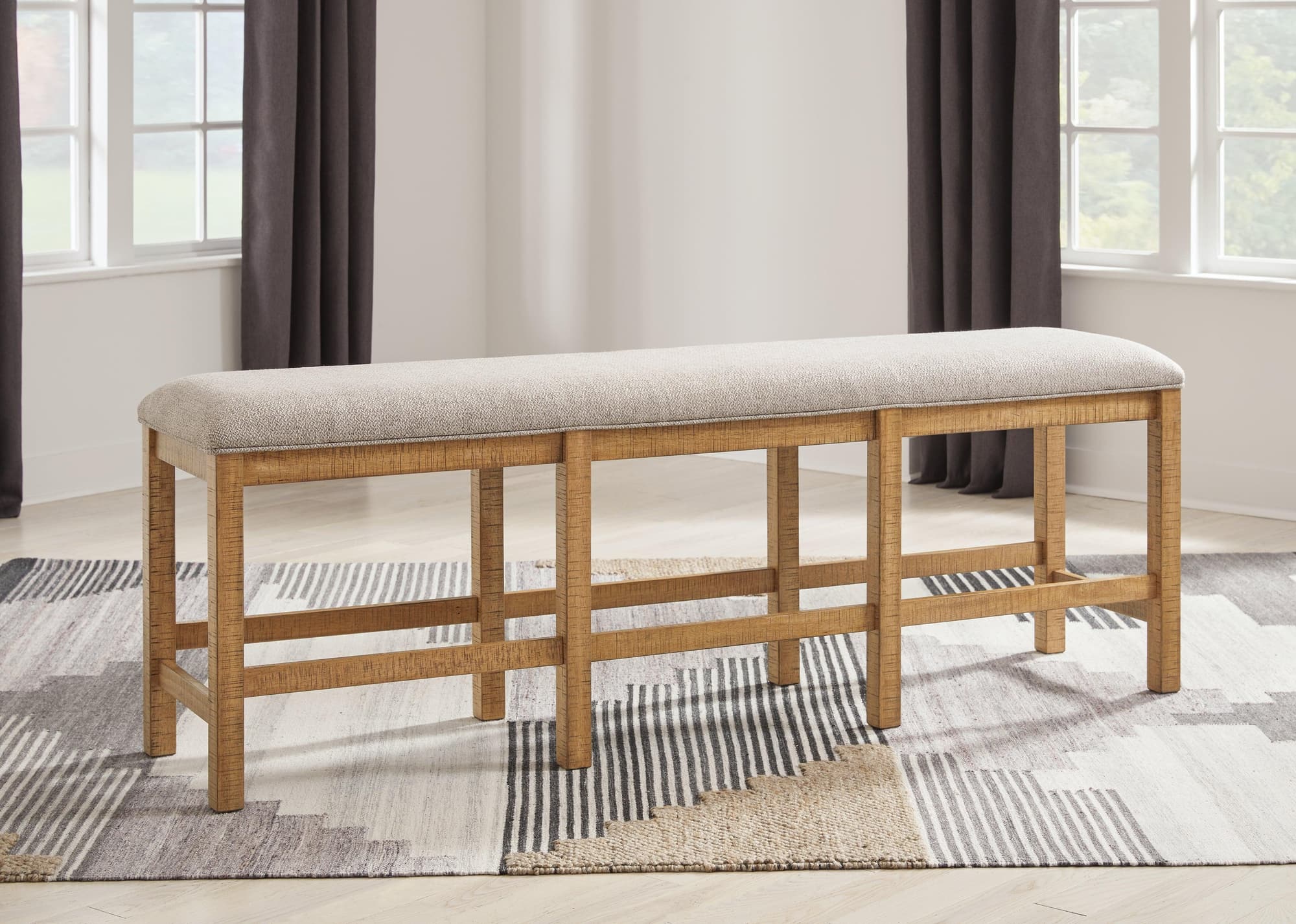 Havonplane Brown 72″ Counter Height Dining Bench