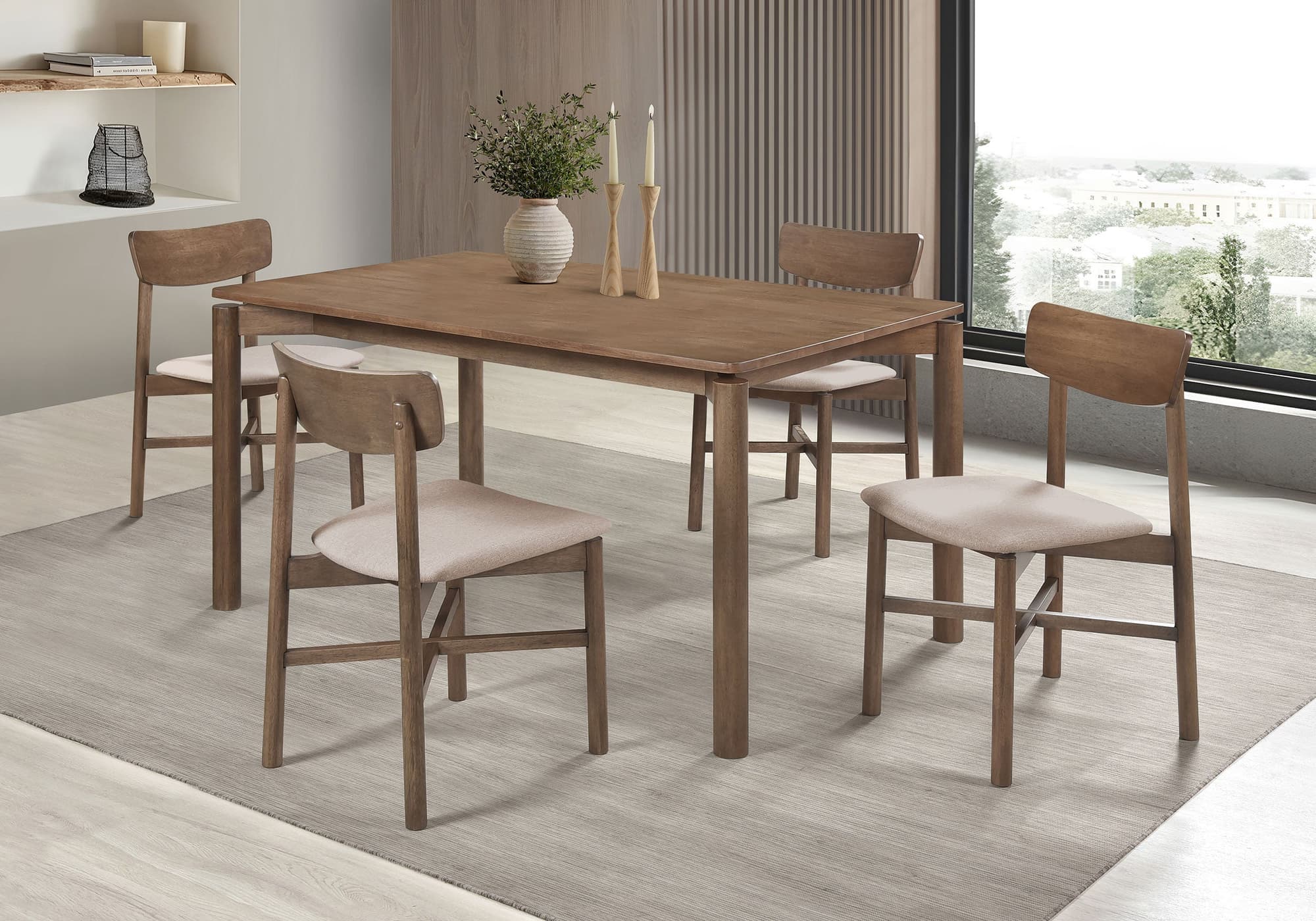 Parkridge Brown 59-inch Wood Dining Room Set - Image 1