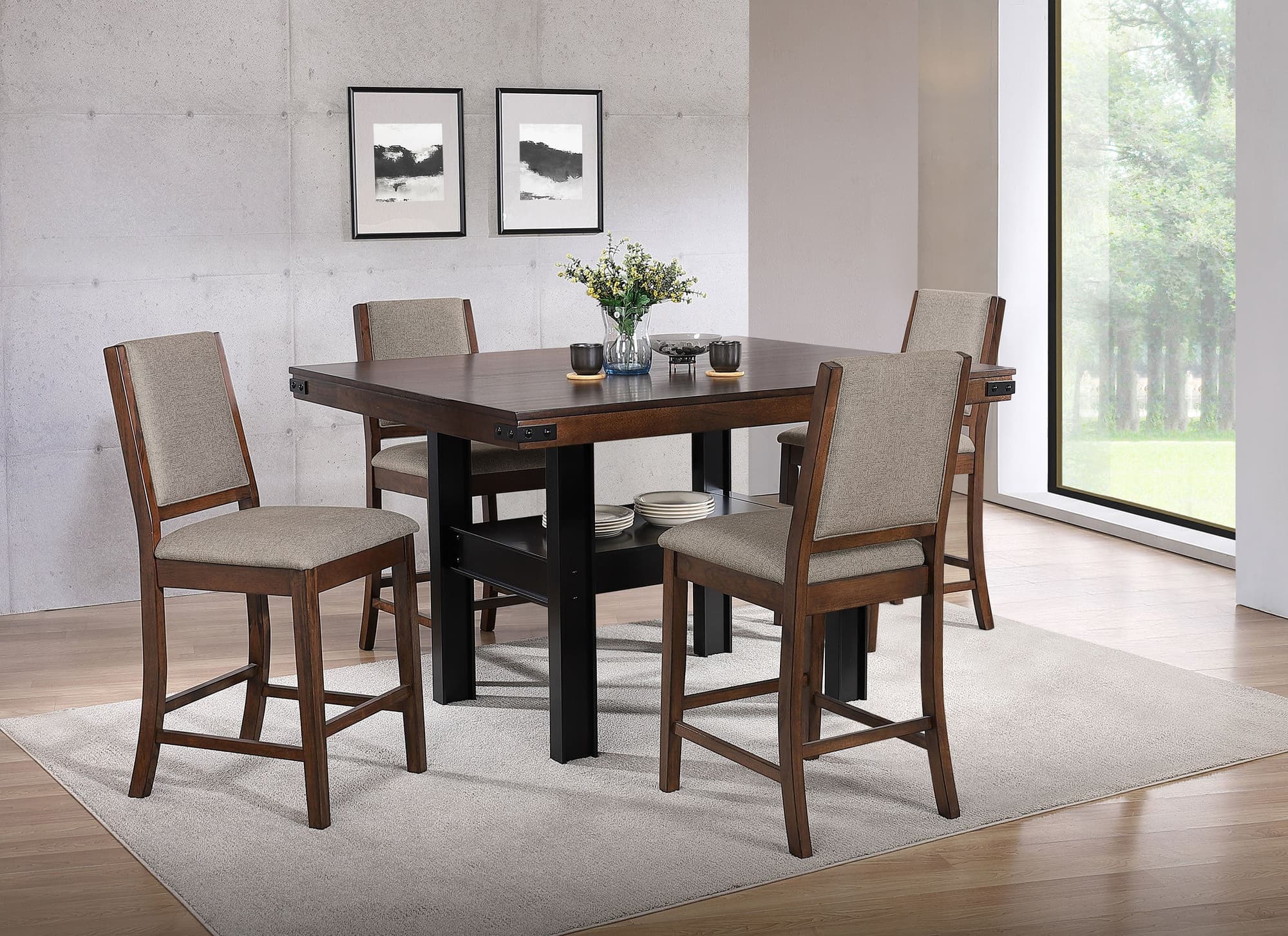 Patterson Mango Oak Counter Height Set - Image 1
