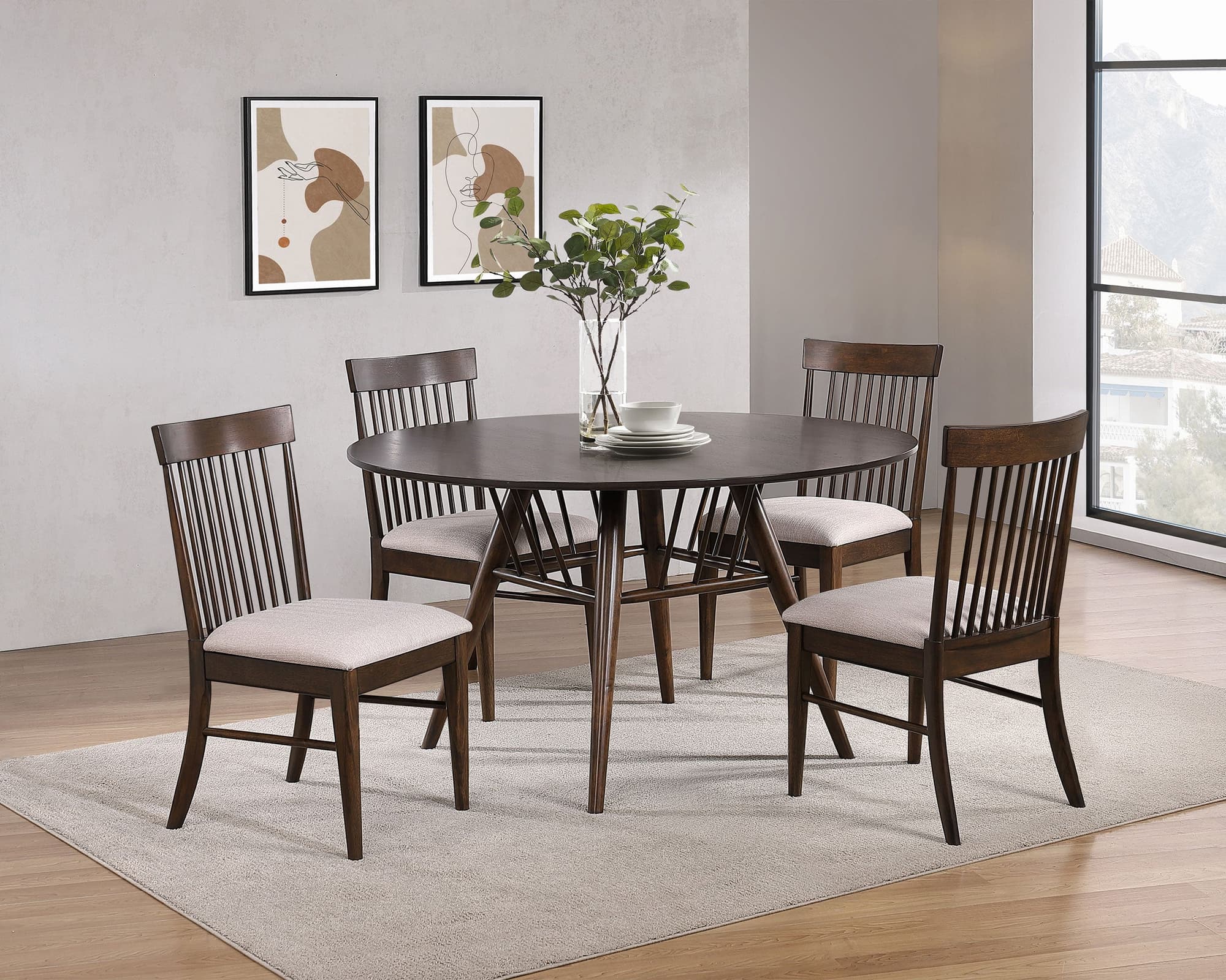 Everton Round 53-inch Dining Room Set - Image 1