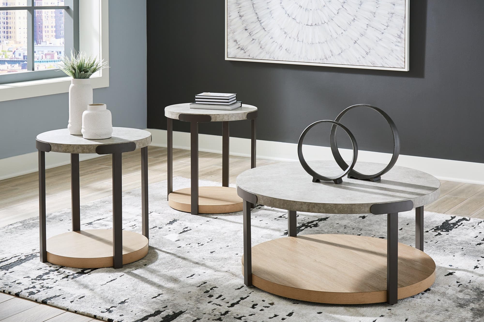 Darthurst Light Brown Table (Set of 3)