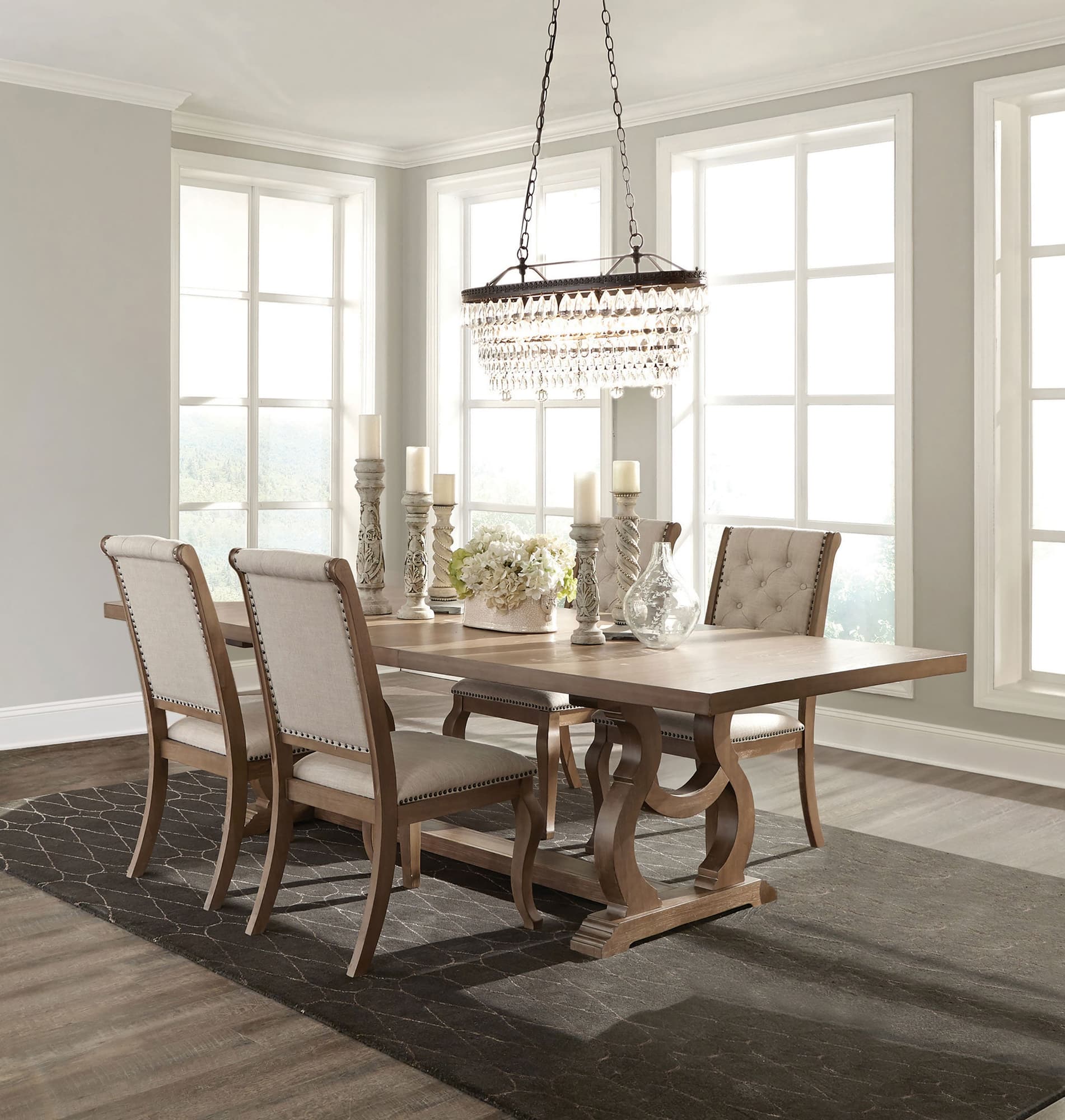 Brockway Brown Extension Leaf Dining Room Set - Image 1
