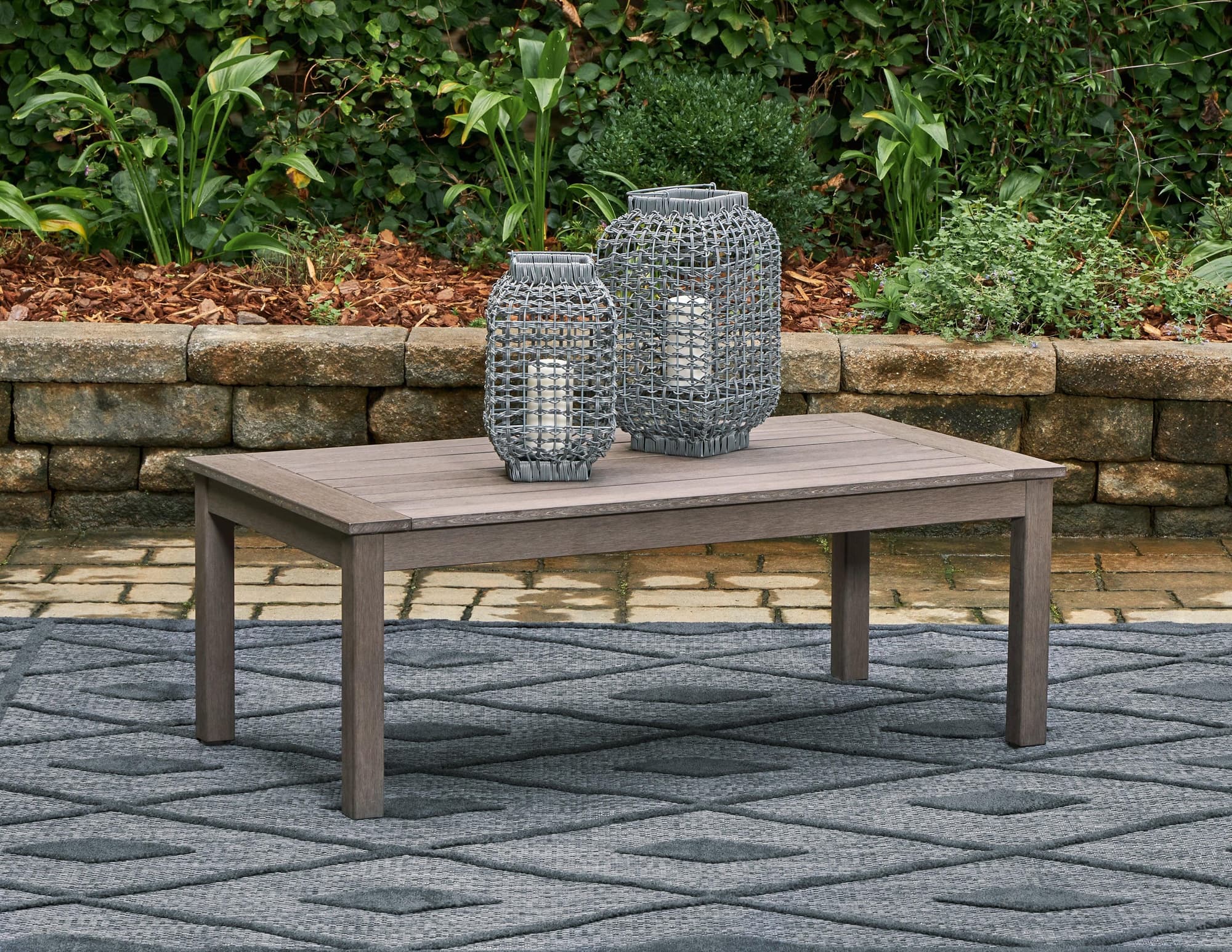 Hillside Barn Brown Outdoor Coffee Table - Image 1