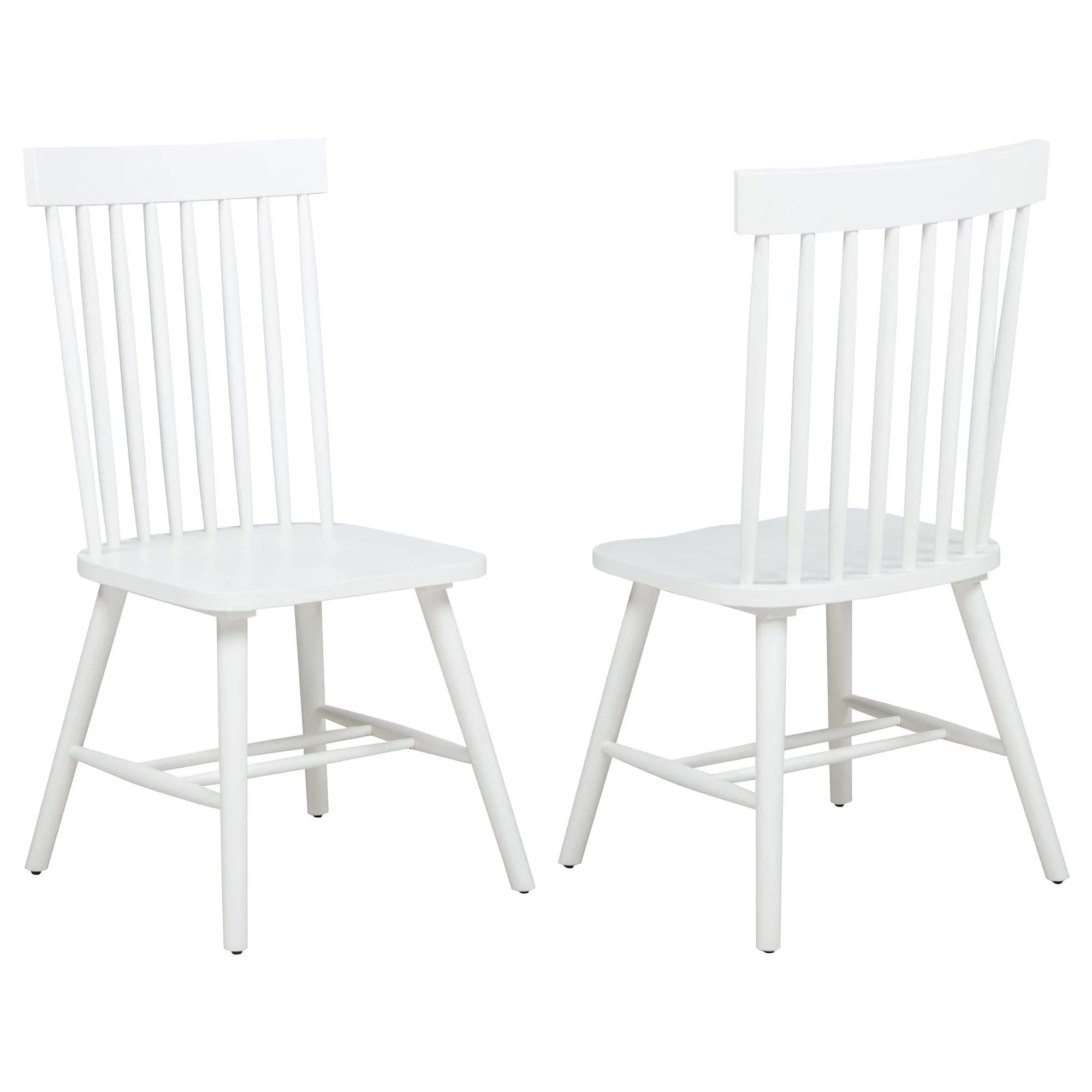 Andrews Windsor Spindle Back Dining Side Chair White - Image 1