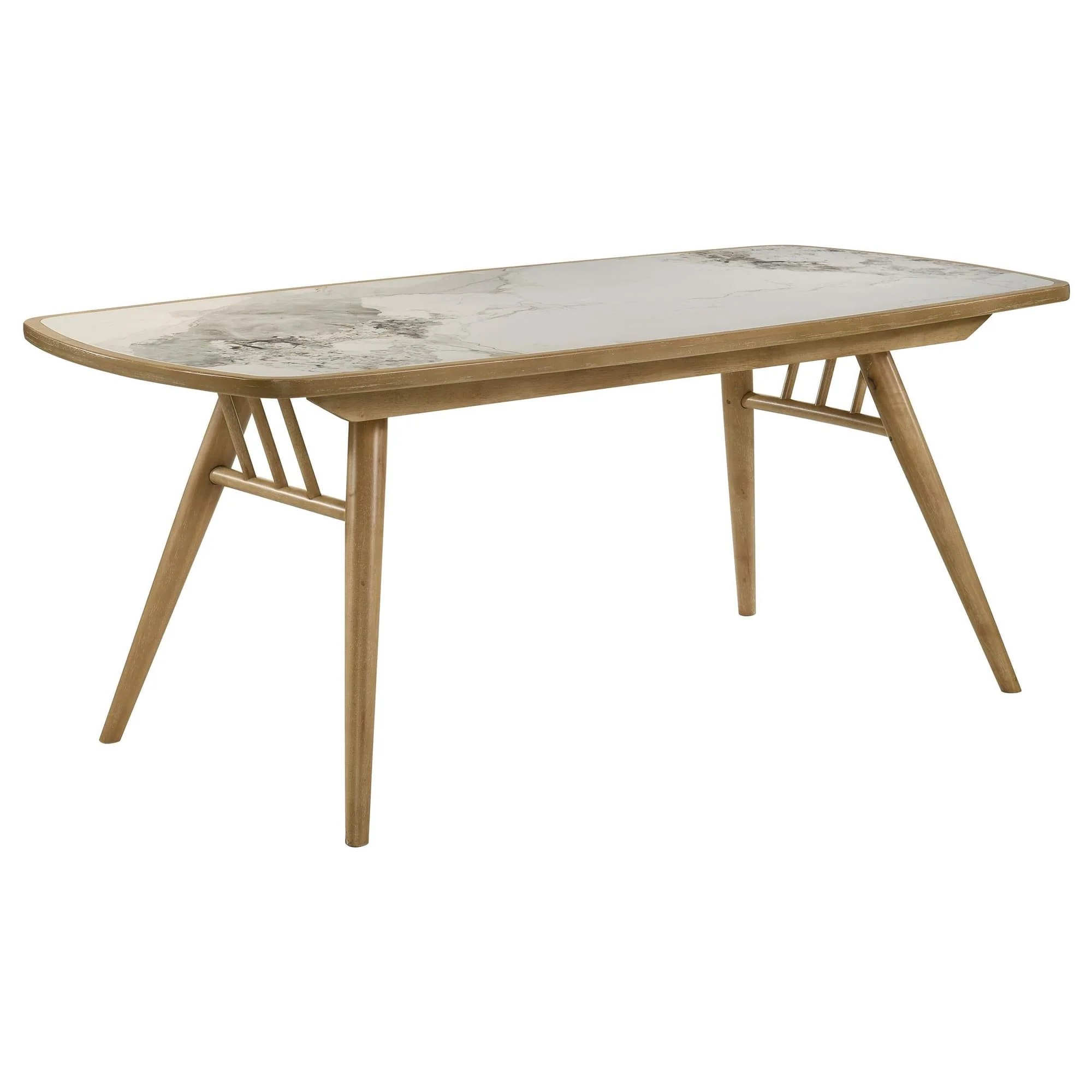 Croyden 73-inch Rectangular Dining Table Weathered Natural - Image 1