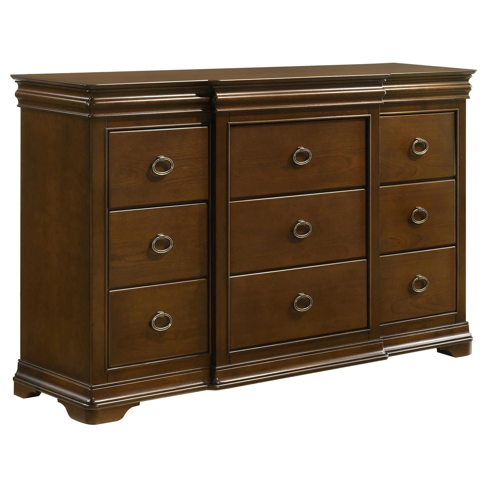 Garland 11-drawer Bedroom Dresser Cabinet Brown Cherry - Image 1