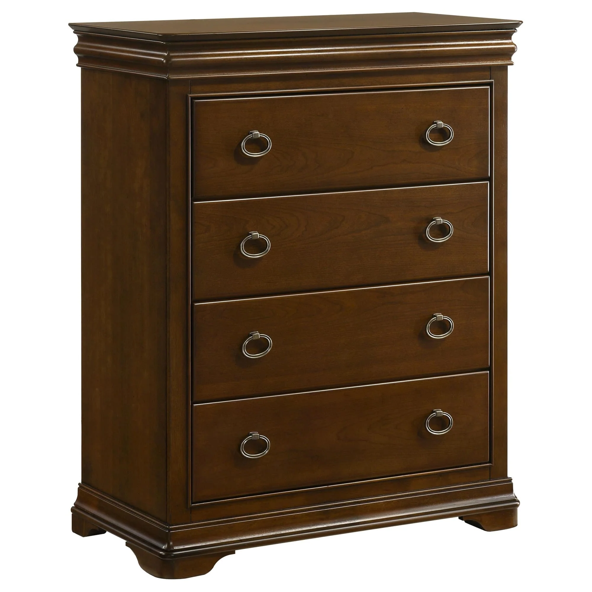 Garland 4-drawer Bedroom Chest of Drawers Brown Cherry - Image 1
