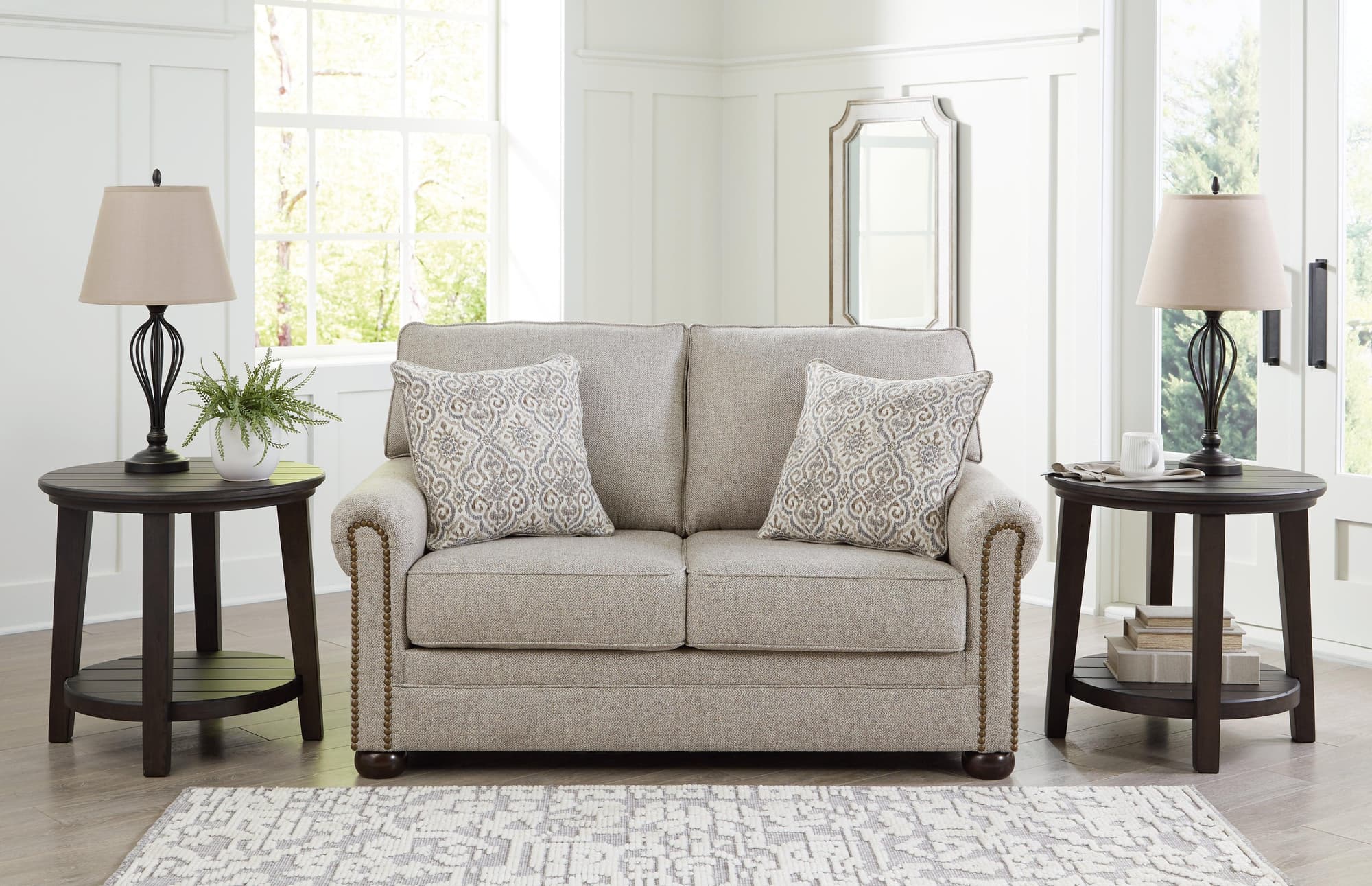Gaelon Dune Chenille Loveseat - Image 1