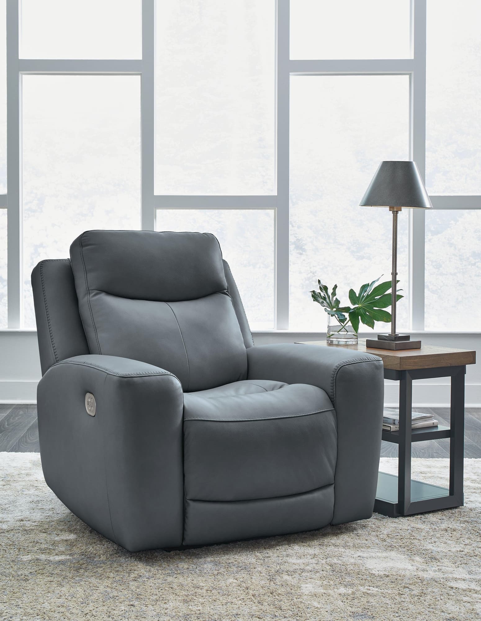 Mindanao Steel Leather Power Recliner - Image 1
