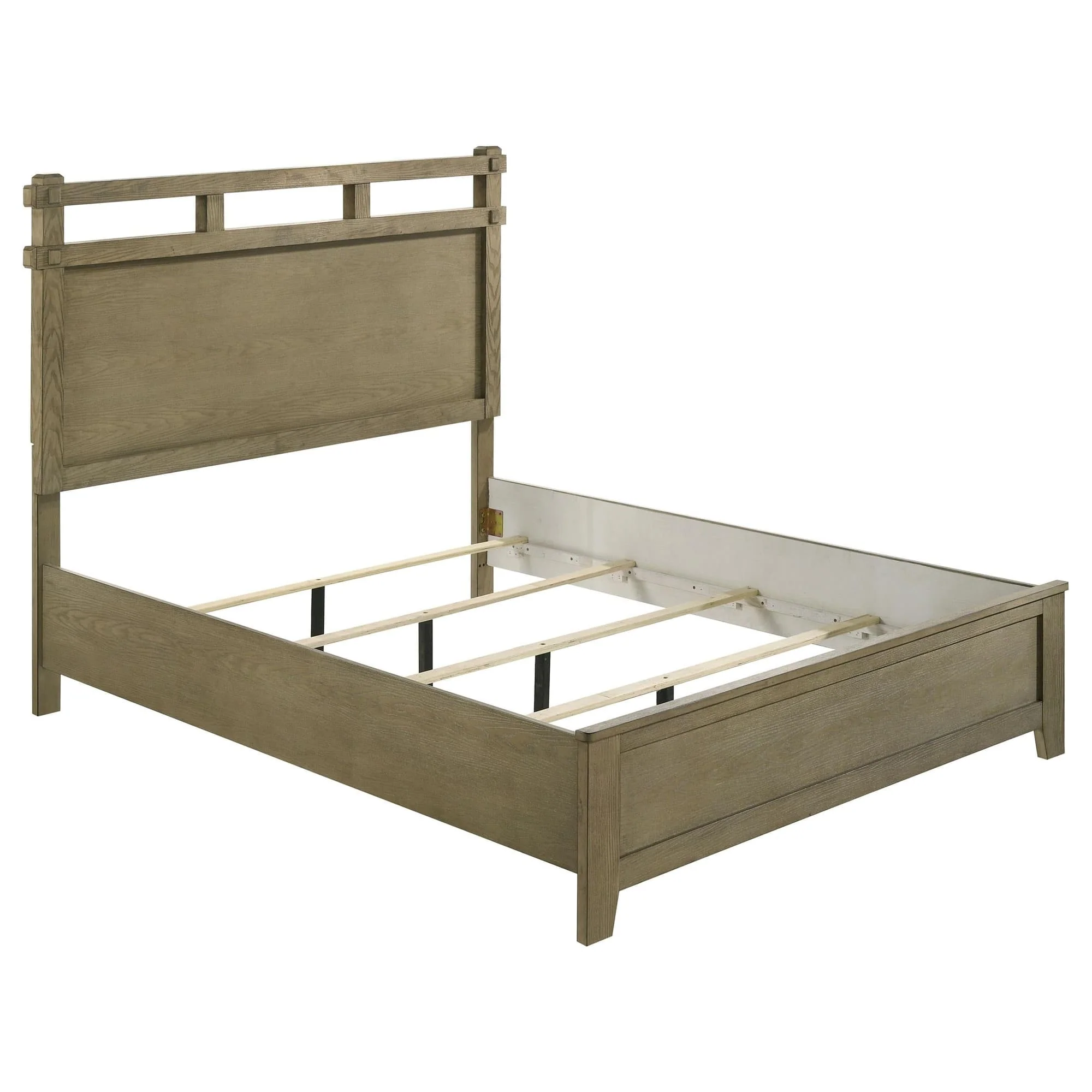 Hazlewood 59-inch Queen Panel Bed Vineyard Oak - Image 1